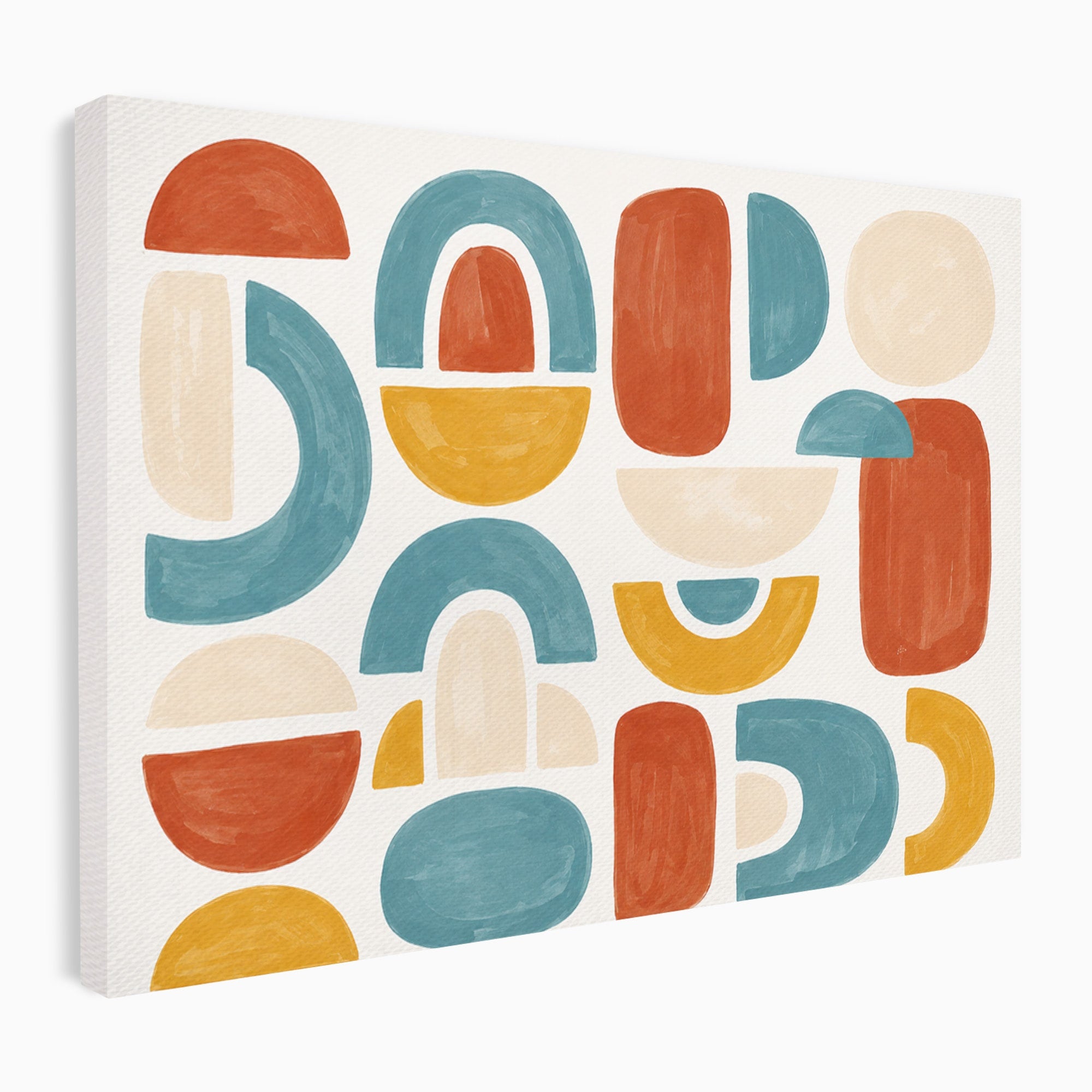Tablou Canvas Premium LuxCanva® C1319, Forme Abstracte Colorate, Abstract, Forme Geometrice, Modern, Arta, Birou, Culori Vibrante