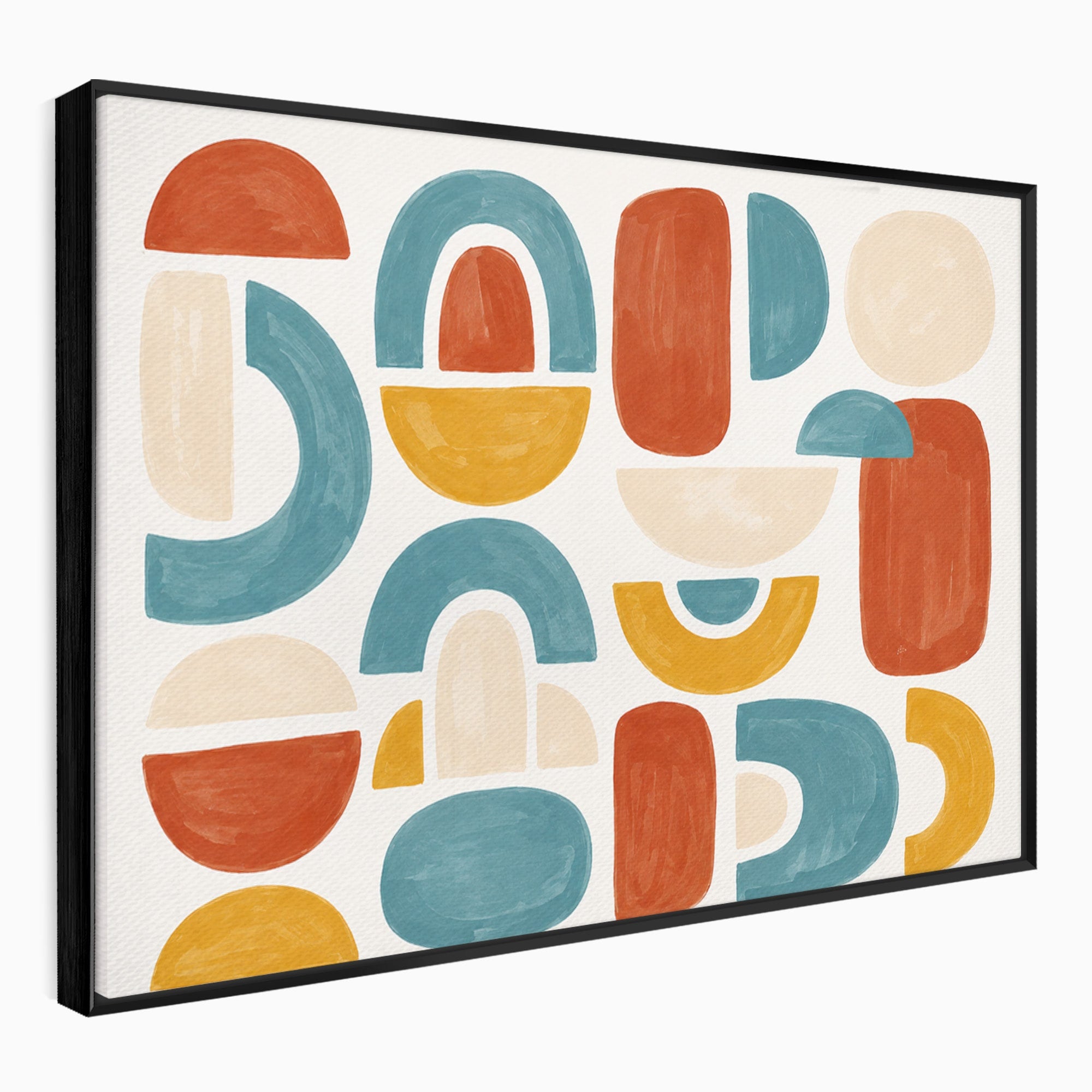 Tablou Canvas Premium LuxCanva® C1319, Forme Abstracte Colorate, Abstract, Forme Geometrice, Modern, Arta, Birou, Culori Vibrante