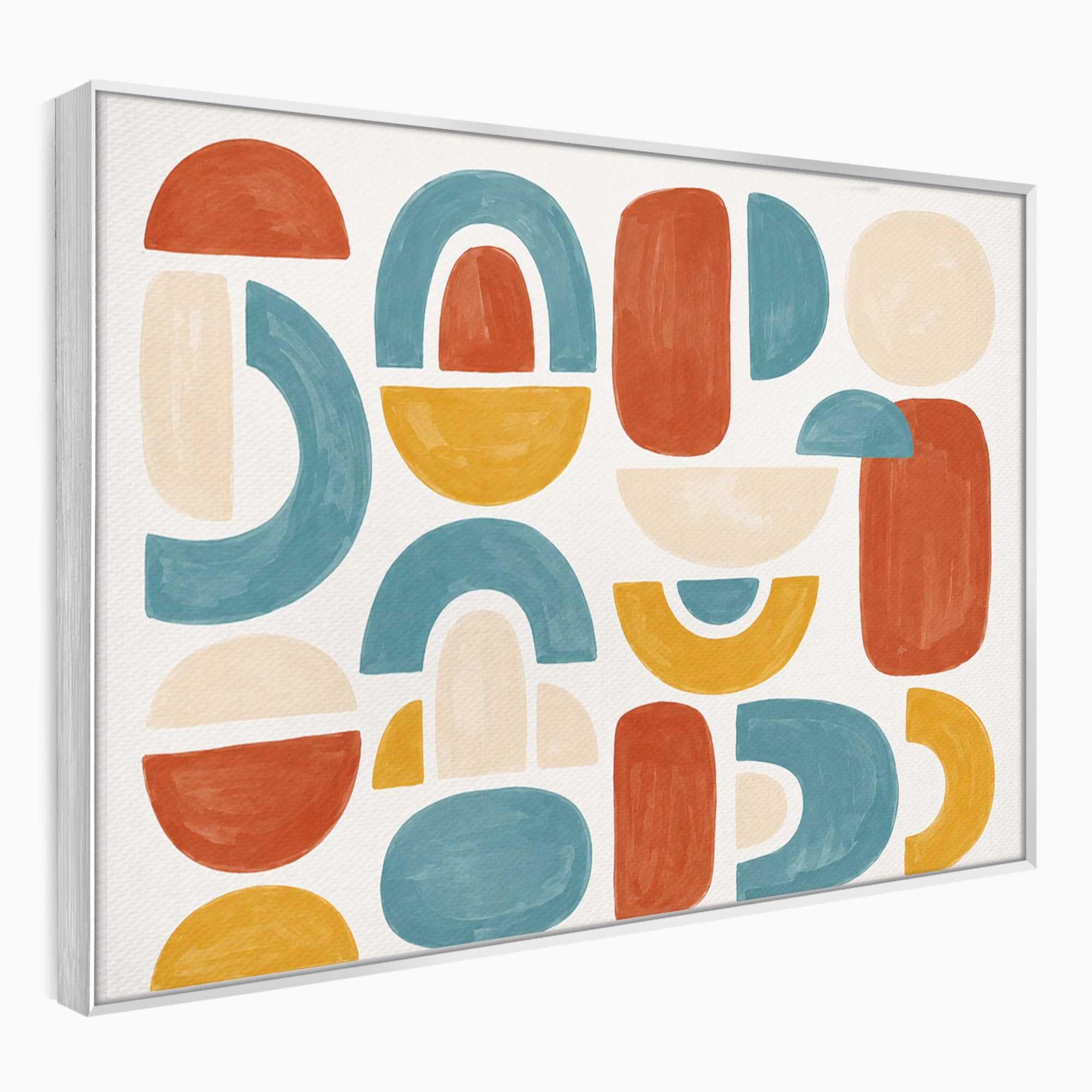 Tablou Canvas Premium LuxCanva® C1319, Forme Abstracte Colorate, Abstract, Forme Geometrice, Modern, Arta, Birou, Culori Vibrante