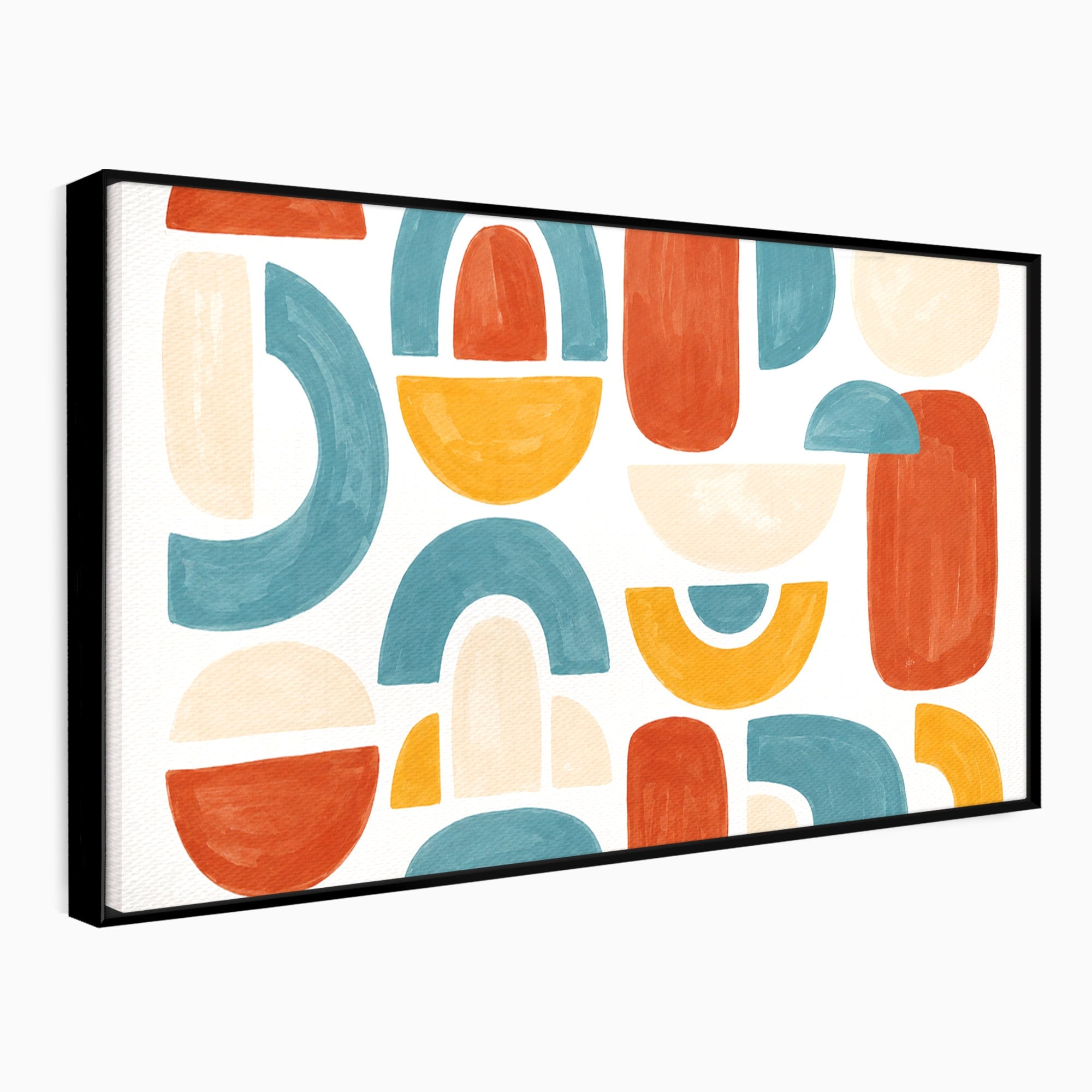 Tablou Canvas Premium LuxCanva® C1319, Forme Abstracte Colorate, Abstract, Forme Geometrice, Modern, Arta, Birou, Culori Vibrante