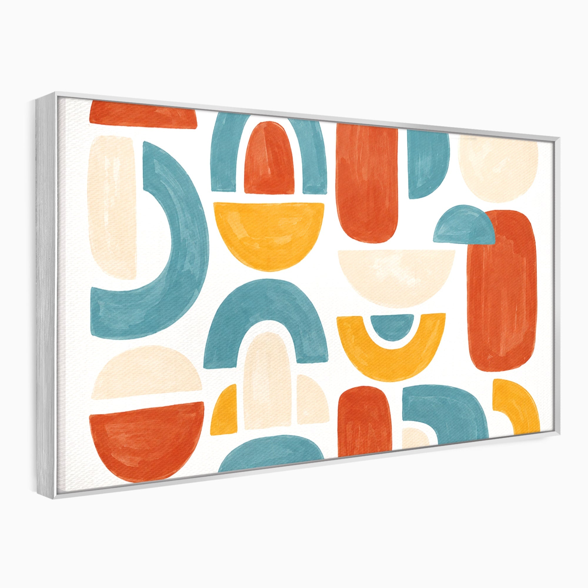 Tablou Canvas Premium LuxCanva® C1319, Forme Abstracte Colorate, Abstract, Forme Geometrice, Modern, Arta, Birou, Culori Vibrante