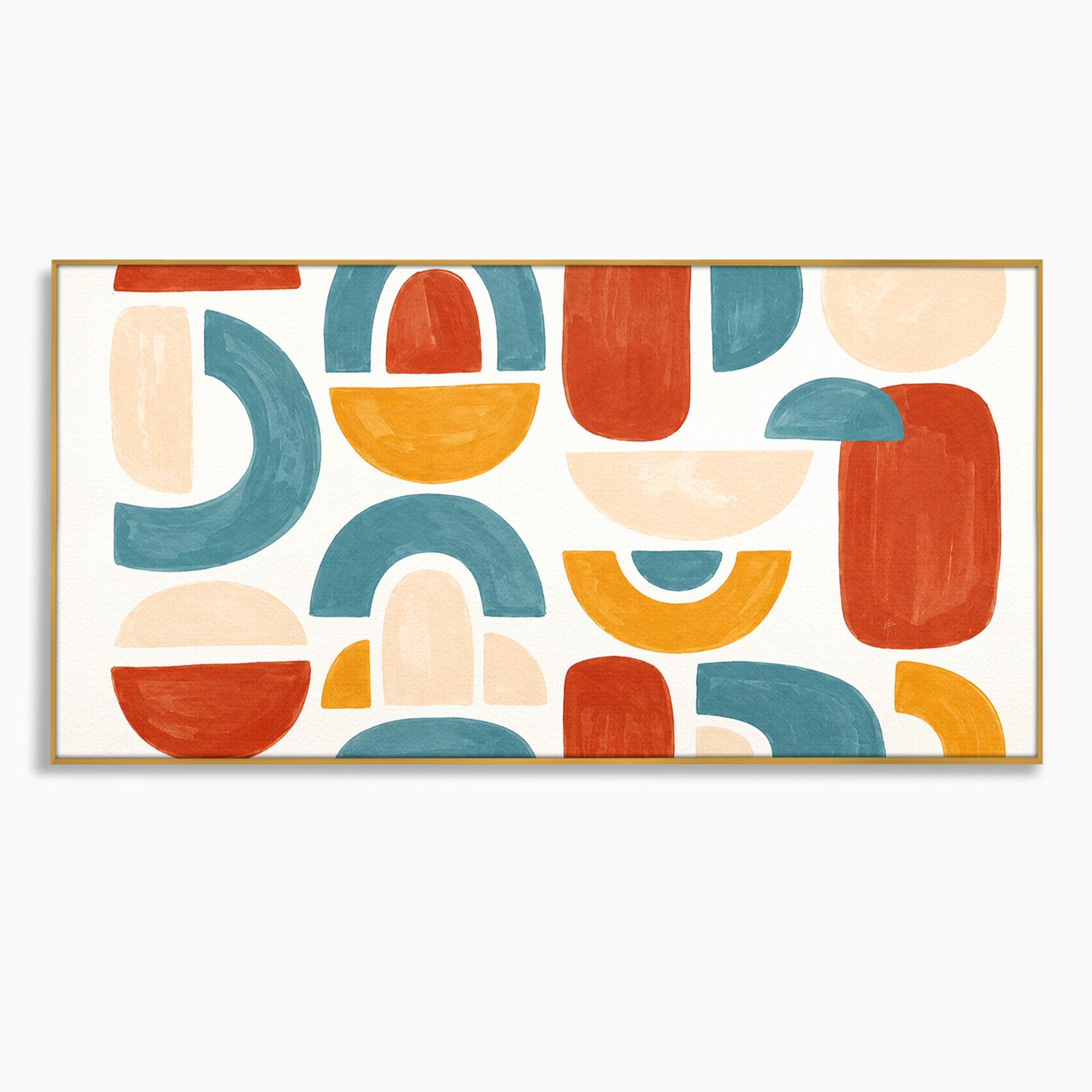 Tablou Canvas Premium LuxCanva® C1319, Forme Abstracte Colorate, Abstract, Forme Geometrice, Modern, Arta, Birou, Culori Vibrante