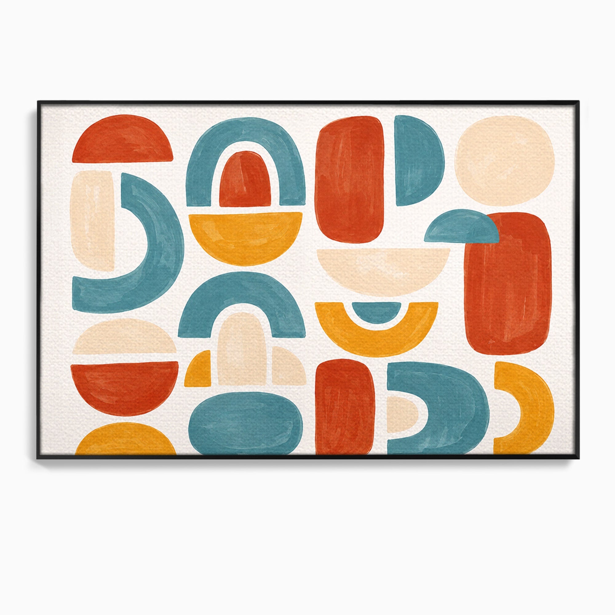 Tablou Canvas Premium LuxCanva® C1319, Forme Abstracte Colorate, Abstract, Forme Geometrice, Modern, Arta, Birou, Culori Vibrante