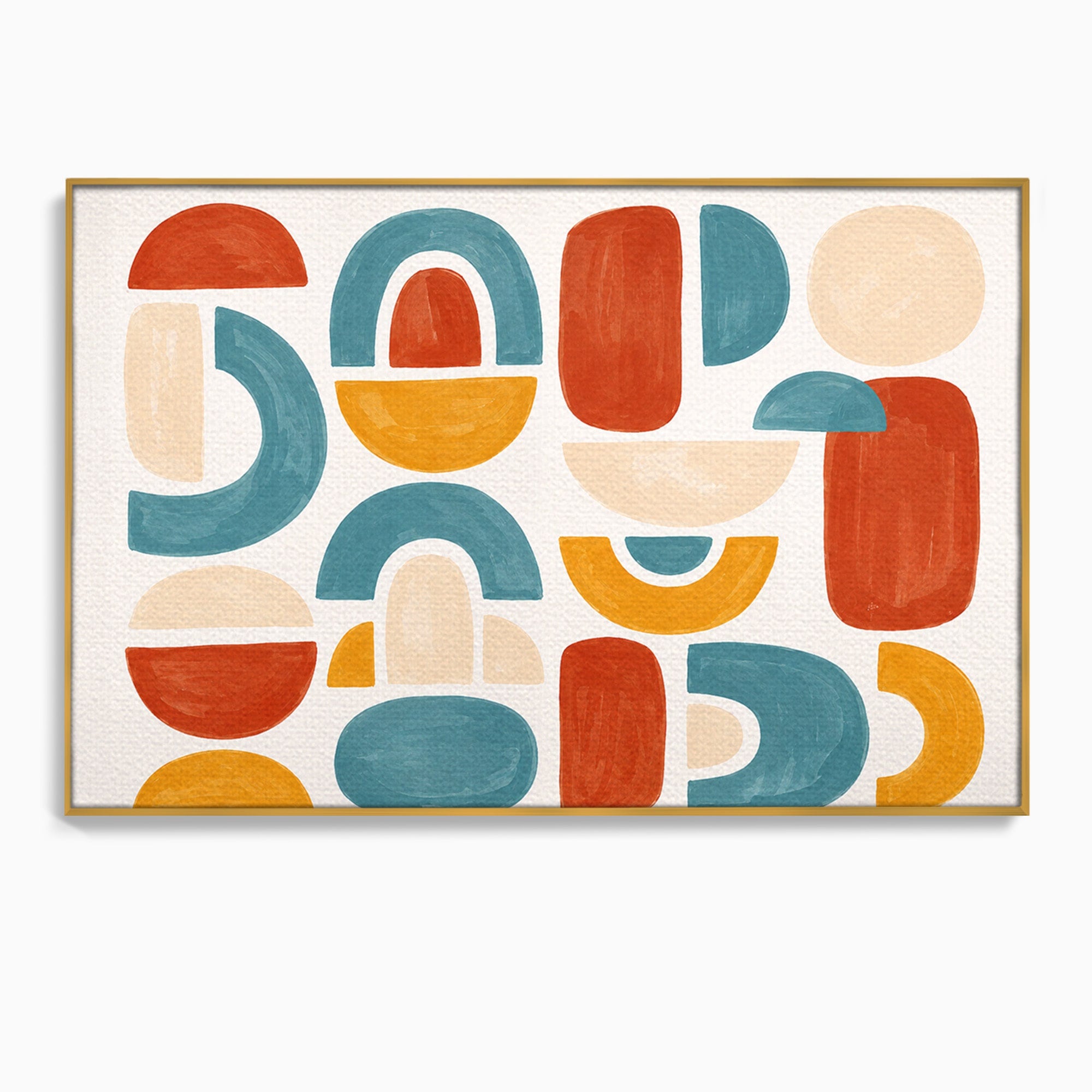 Tablou Canvas Premium LuxCanva® C1319, Forme Abstracte Colorate, Abstract, Forme Geometrice, Modern, Arta, Birou, Culori Vibrante