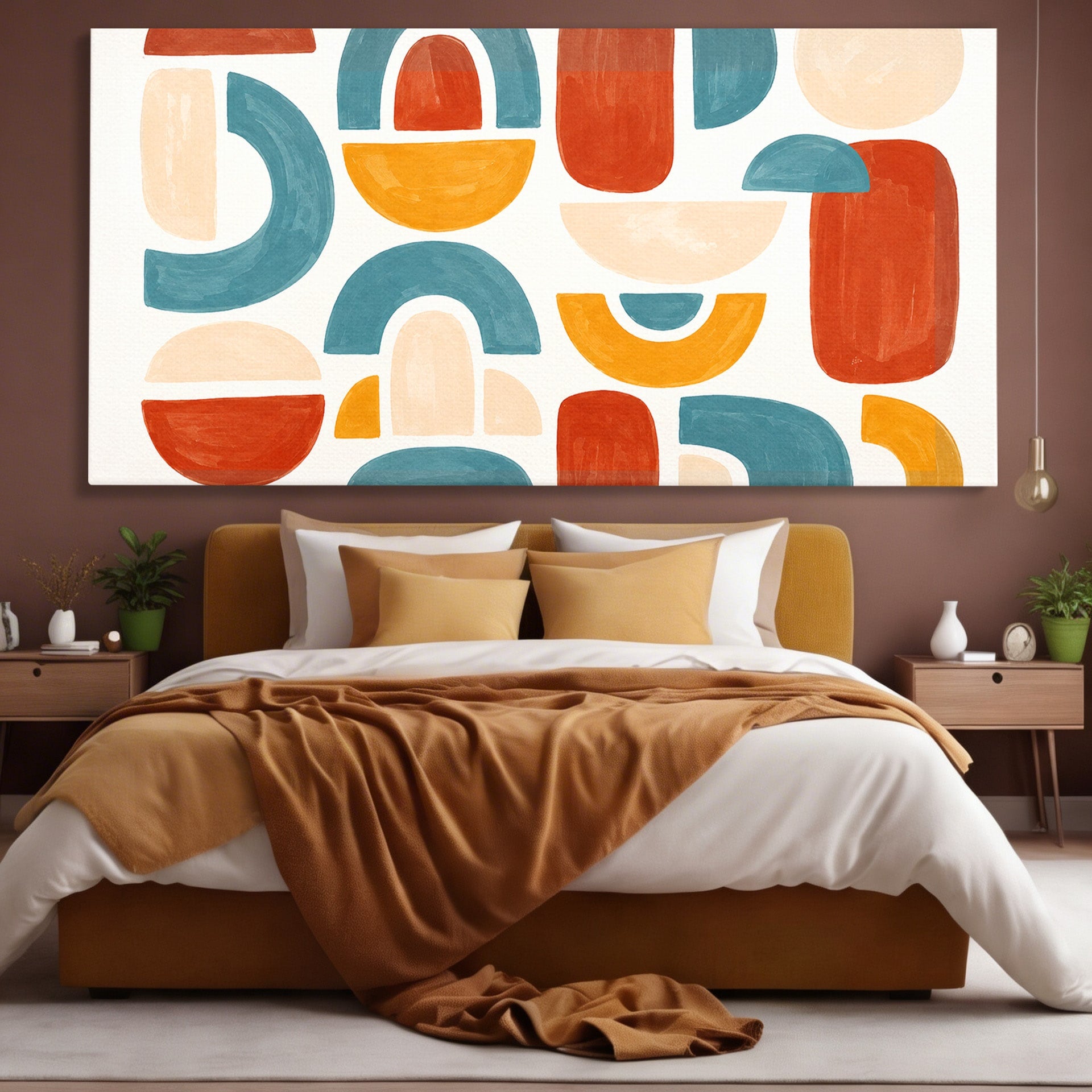 Tablou Canvas Premium LuxCanva® C1319, Forme Abstracte Colorate, Abstract, Forme Geometrice, Modern, Arta, Birou, Culori Vibrante