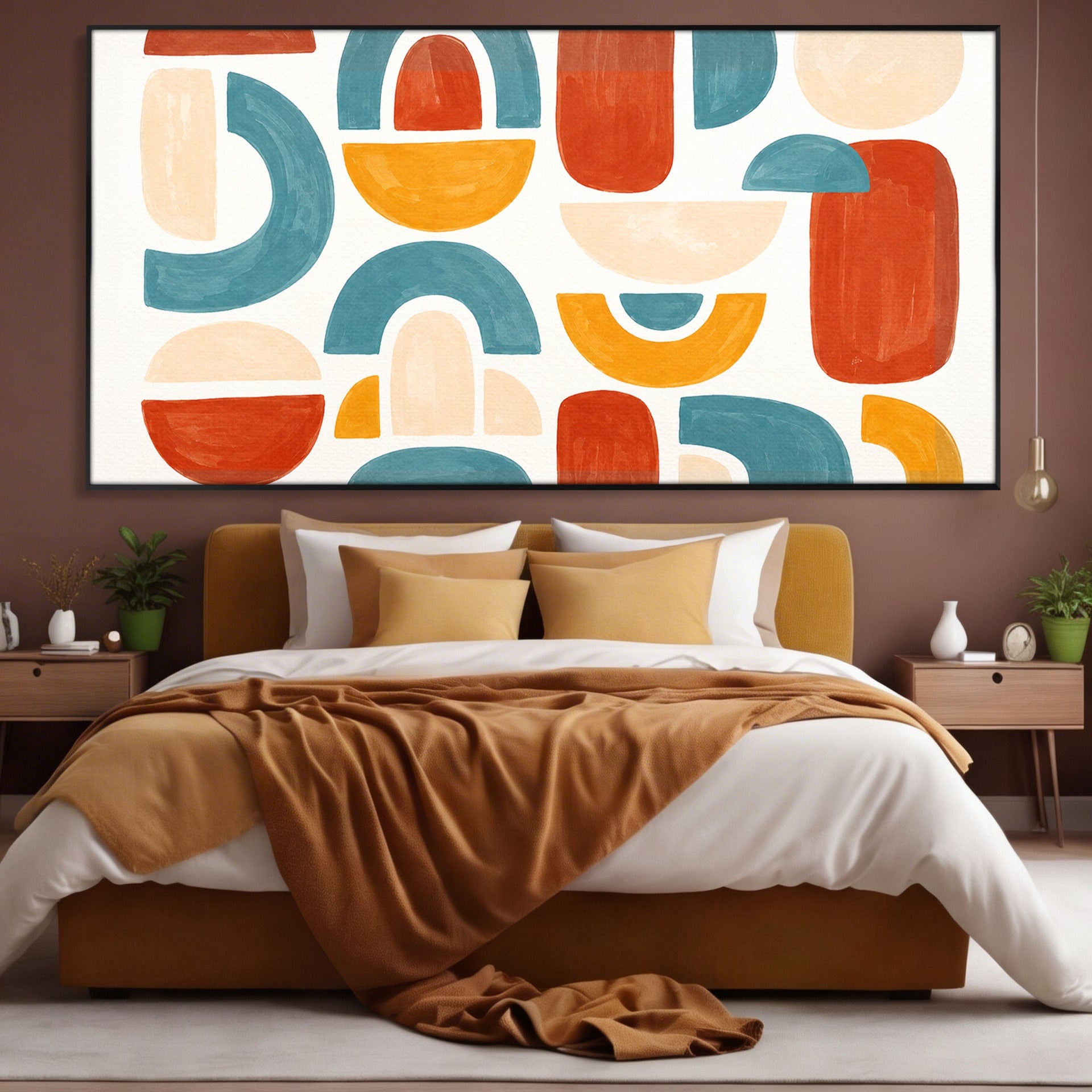 Tablou Canvas Premium LuxCanva® C1319, Forme Abstracte Colorate, Abstract, Forme Geometrice, Modern, Arta, Birou, Culori Vibrante