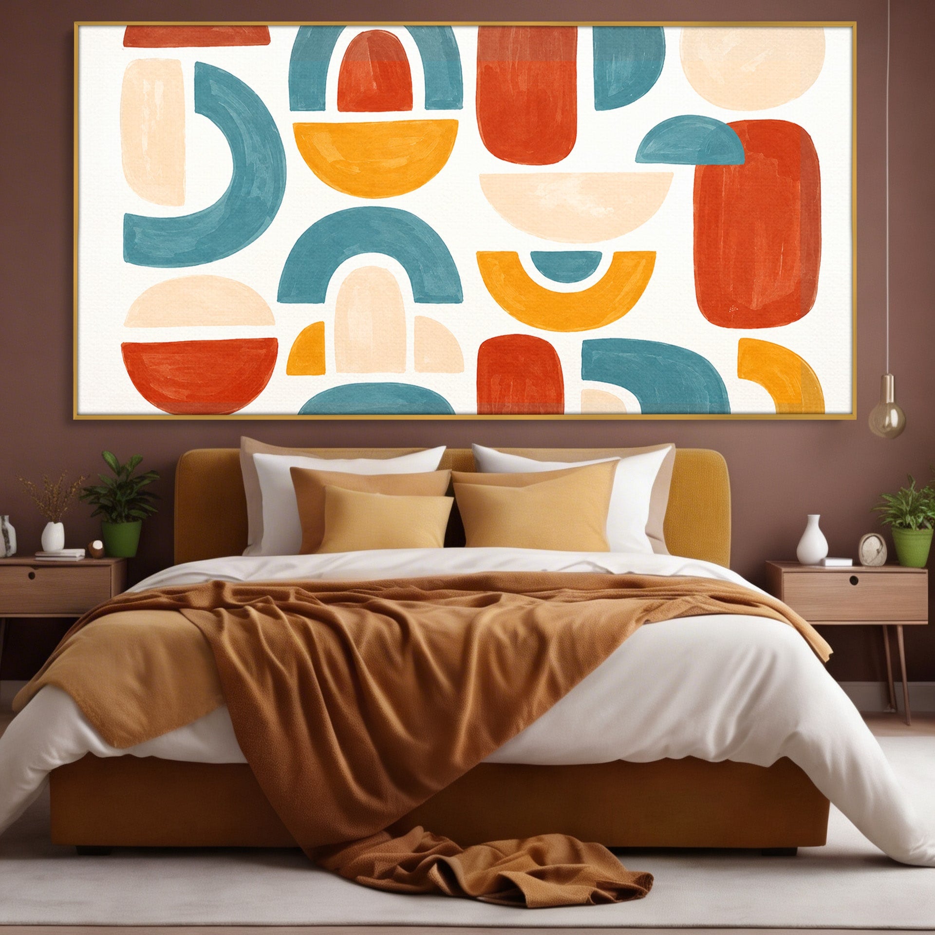 Tablou Canvas Premium LuxCanva® C1319, Forme Abstracte Colorate, Abstract, Forme Geometrice, Modern, Arta, Birou, Culori Vibrante