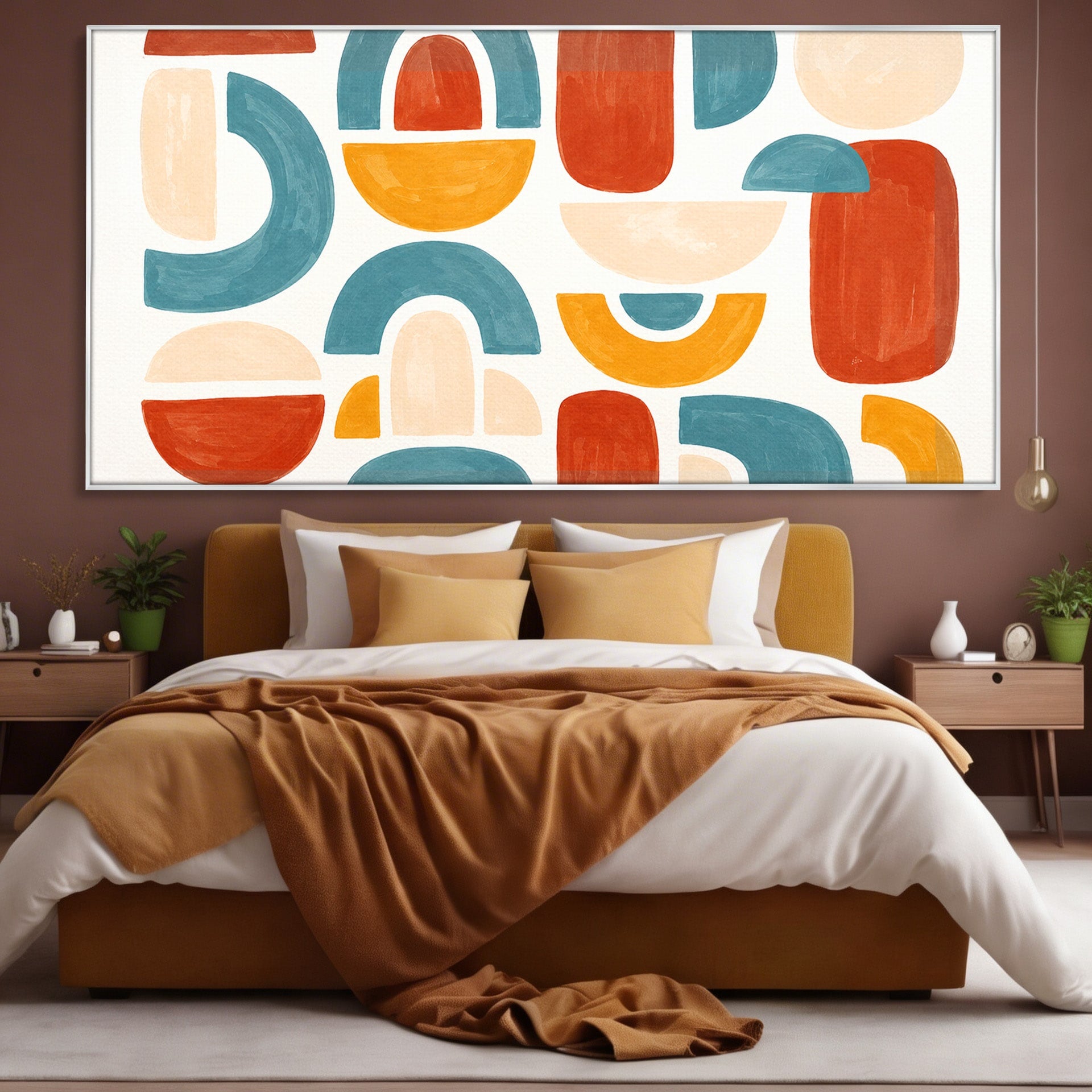 Tablou Canvas Premium LuxCanva® C1319, Forme Abstracte Colorate, Abstract, Forme Geometrice, Modern, Arta, Birou, Culori Vibrante