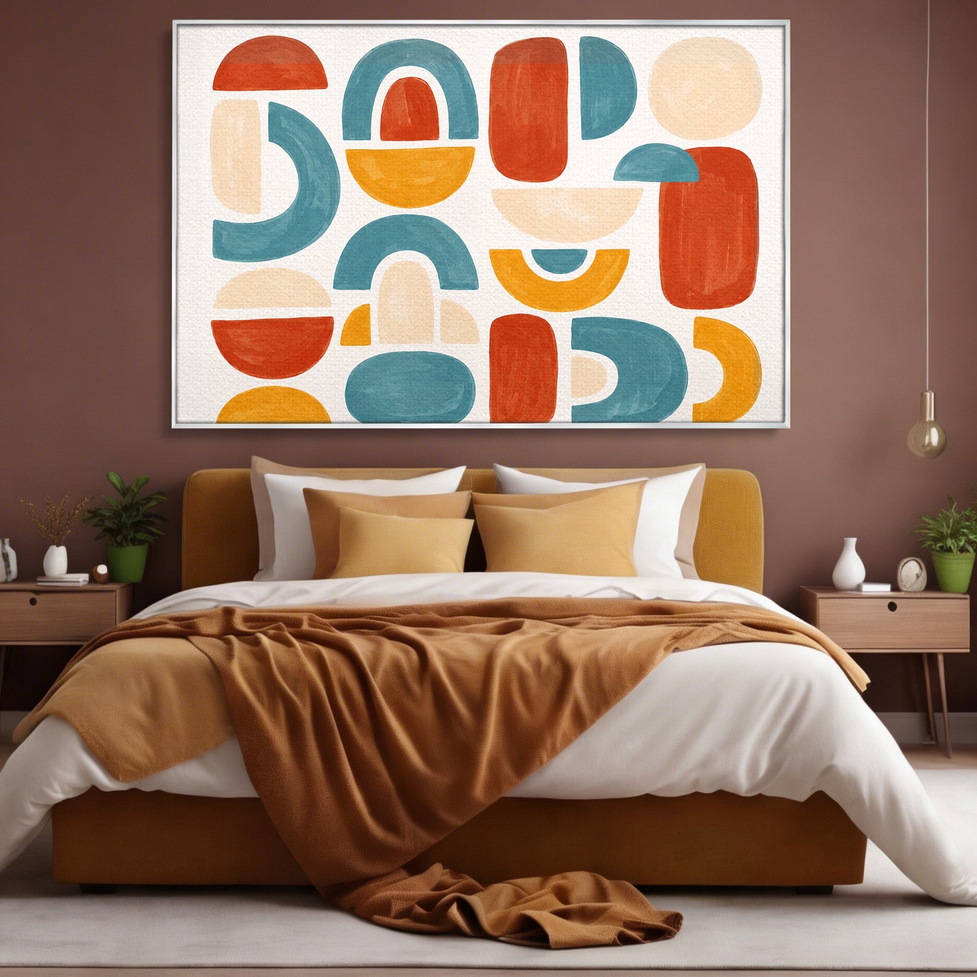 Tablou Canvas Premium LuxCanva® C1319, Forme Abstracte Colorate, Abstract, Forme Geometrice, Modern, Arta, Birou, Culori Vibrante