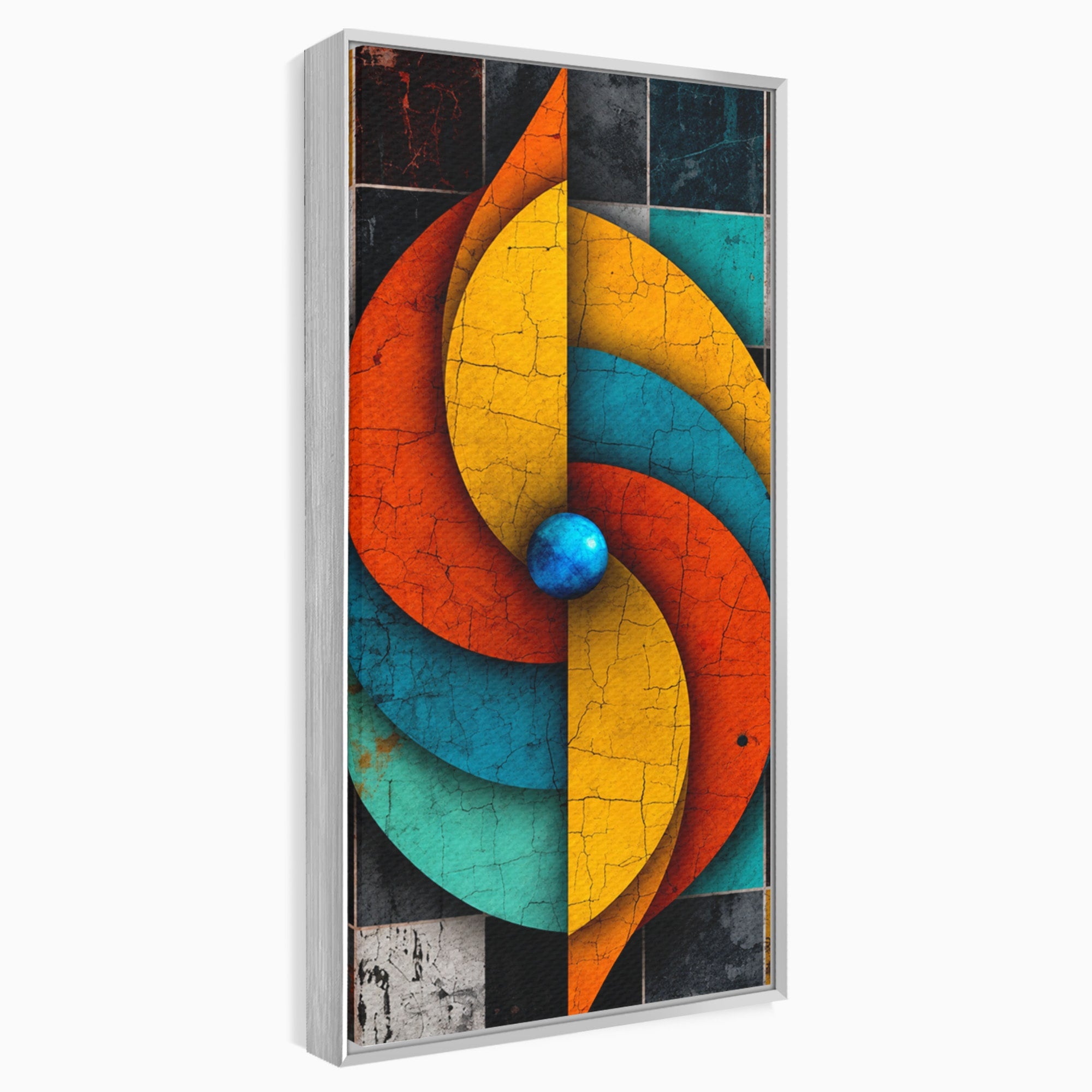Tablou Canvas Premium LuxCanva® C1320, Spirala Abstracta Colorata, Abstract, Spirala, Geometric, Modern, Birou, Culori Vibrante