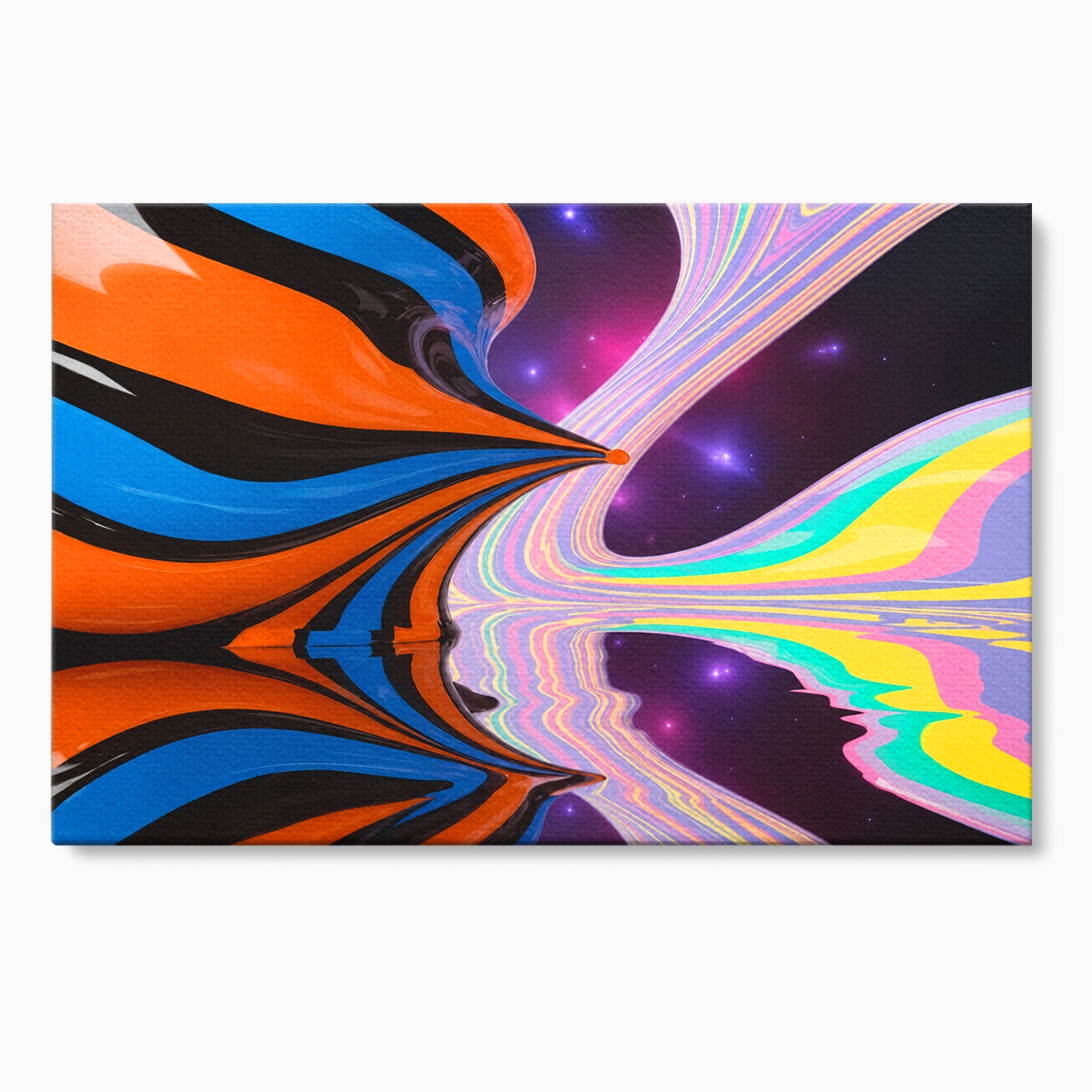 Tablou Canvas Premium LuxCanva® C1321, Universul Curcubeu, Abstract, Spatiu, Curcubeu, Living, Modern, Culori Vibrante