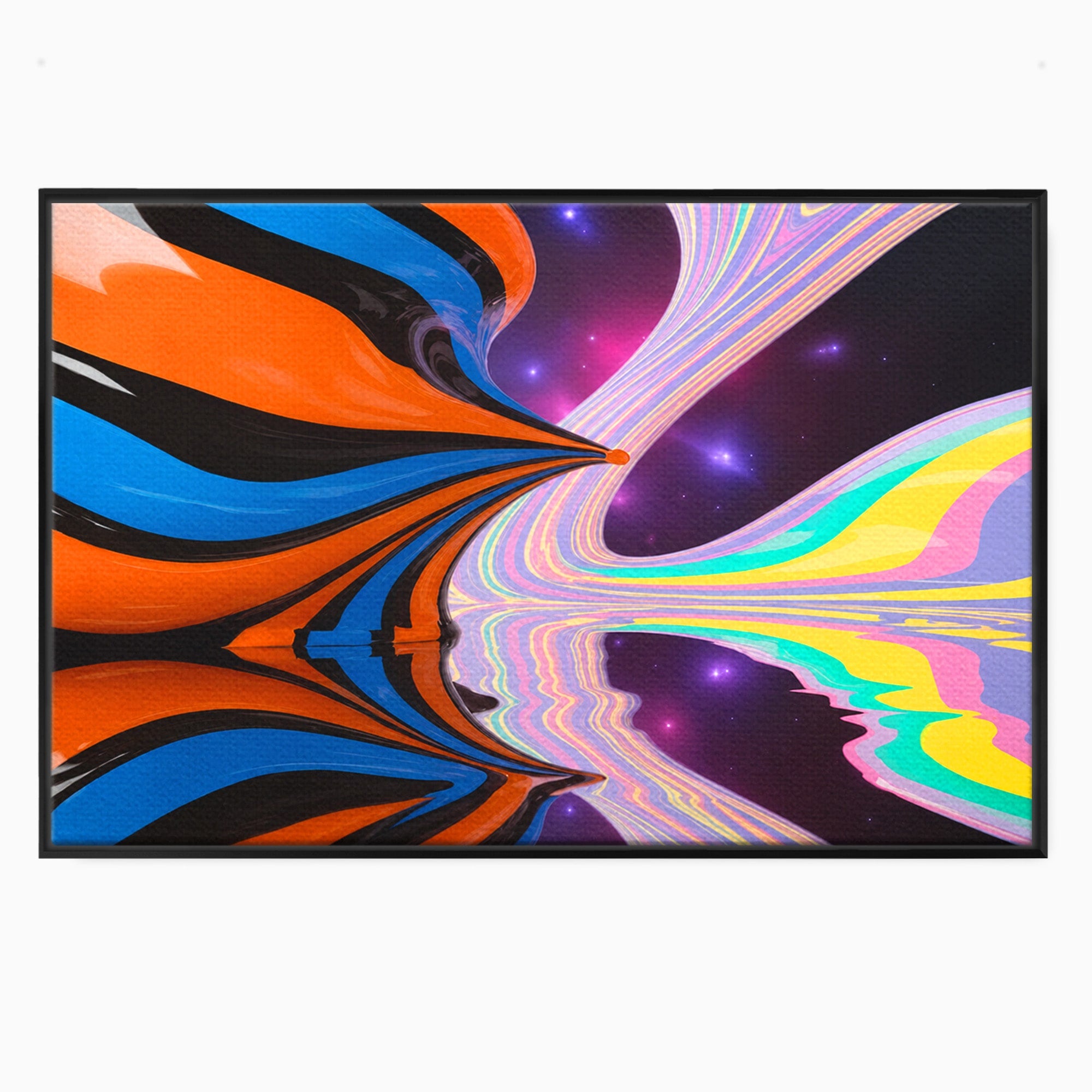 Tablou Canvas Premium LuxCanva® C1321, Universul Curcubeu, Abstract, Spatiu, Curcubeu, Living, Modern, Culori Vibrante