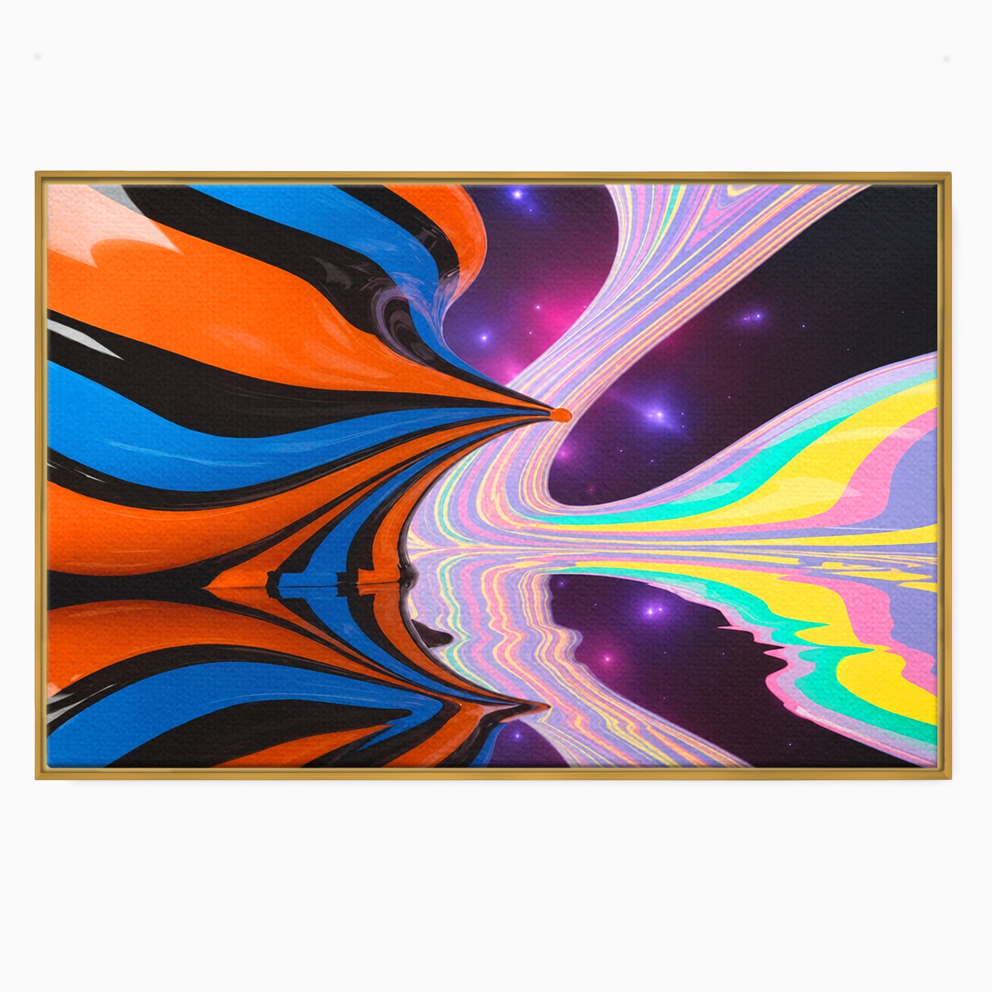 Tablou Canvas Premium LuxCanva® C1321, Universul Curcubeu, Abstract, Spatiu, Curcubeu, Living, Modern, Culori Vibrante