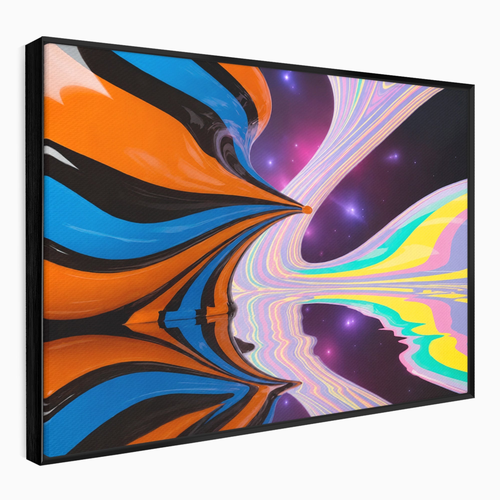 Tablou Canvas Premium LuxCanva® C1321, Universul Curcubeu, Abstract, Spatiu, Curcubeu, Living, Modern, Culori Vibrante