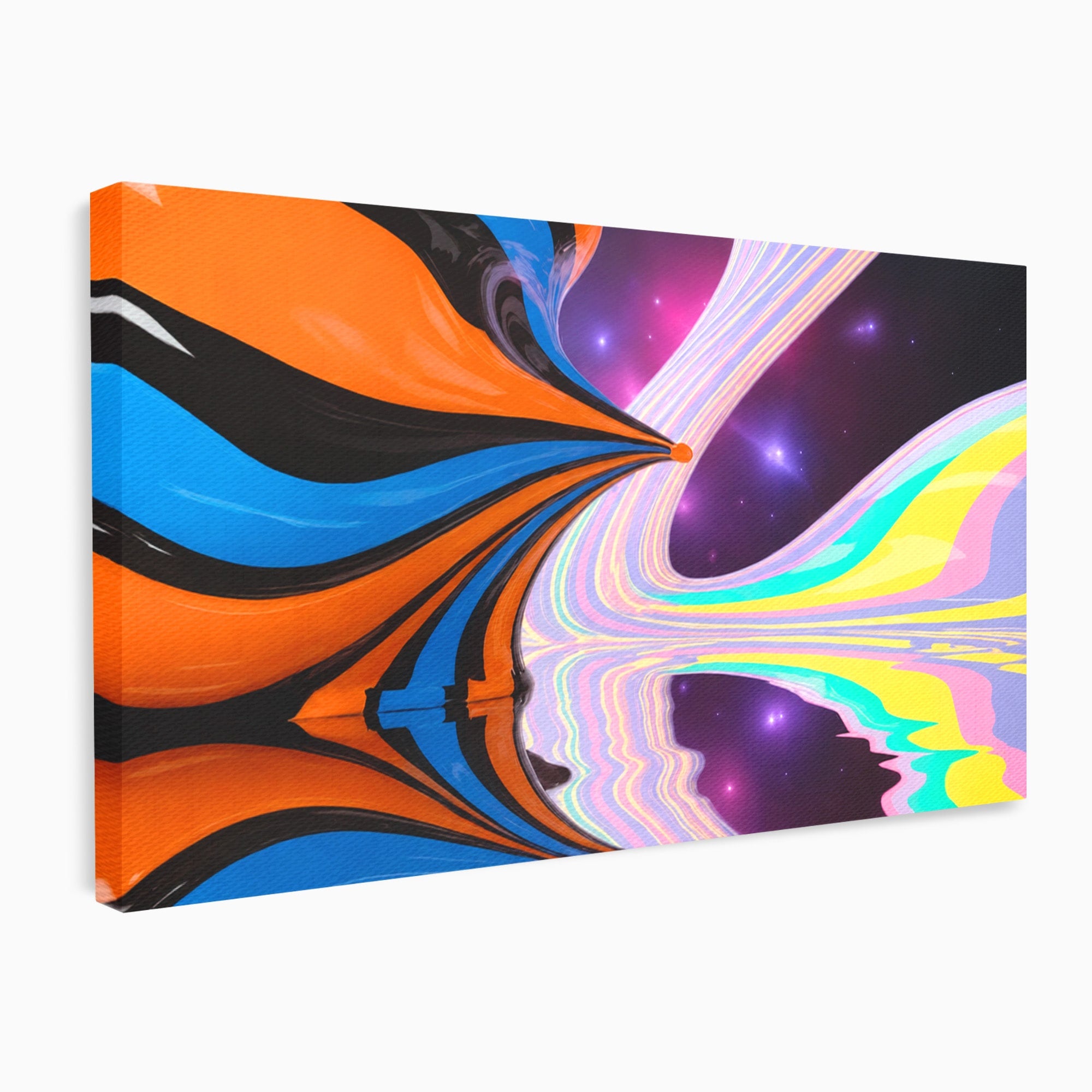 Tablou Canvas Premium LuxCanva® C1321, Universul Curcubeu, Abstract, Spatiu, Curcubeu, Living, Modern, Culori Vibrante