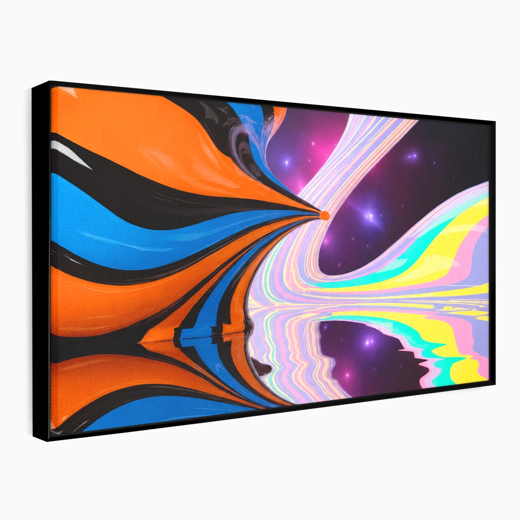 Tablou Canvas Premium LuxCanva® C1321, Universul Curcubeu, Abstract, Spatiu, Curcubeu, Living, Modern, Culori Vibrante