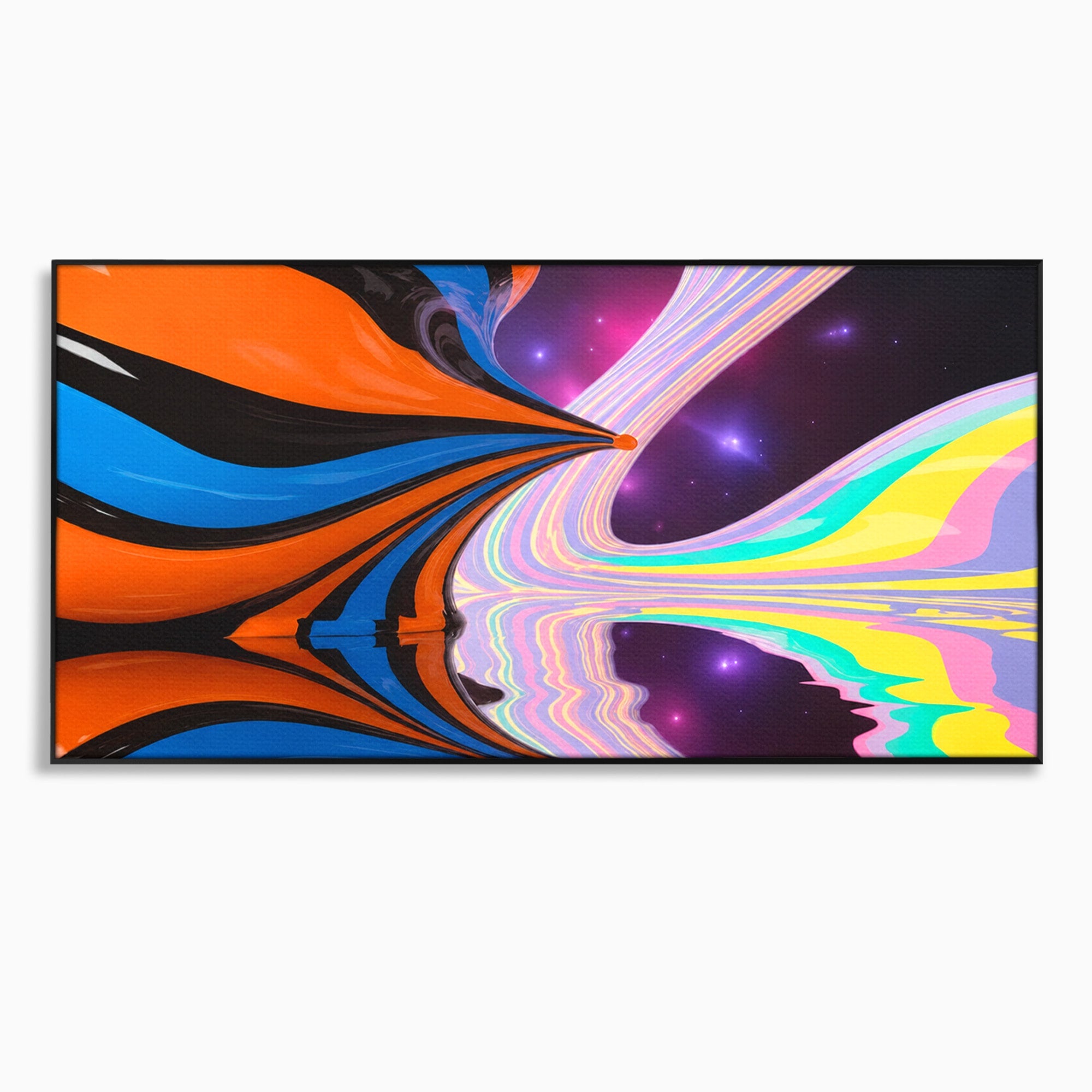 Tablou Canvas Premium LuxCanva® C1321, Universul Curcubeu, Abstract, Spatiu, Curcubeu, Living, Modern, Culori Vibrante