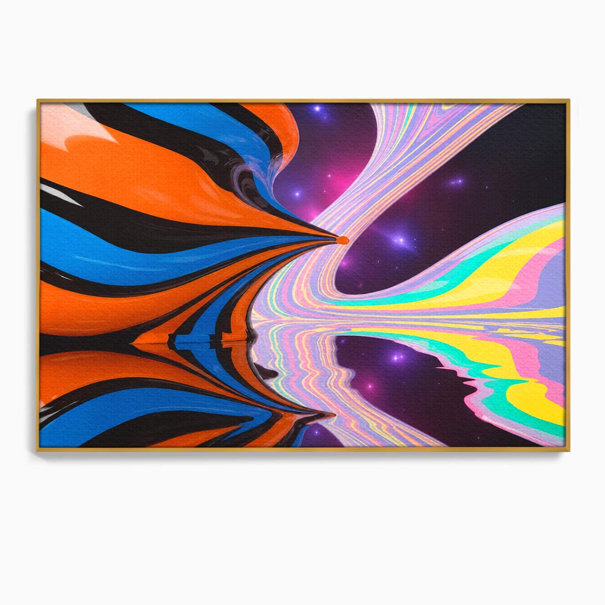 Tablou Canvas Premium LuxCanva® C1321, Universul Curcubeu, Abstract, Spatiu, Curcubeu, Living, Modern, Culori Vibrante