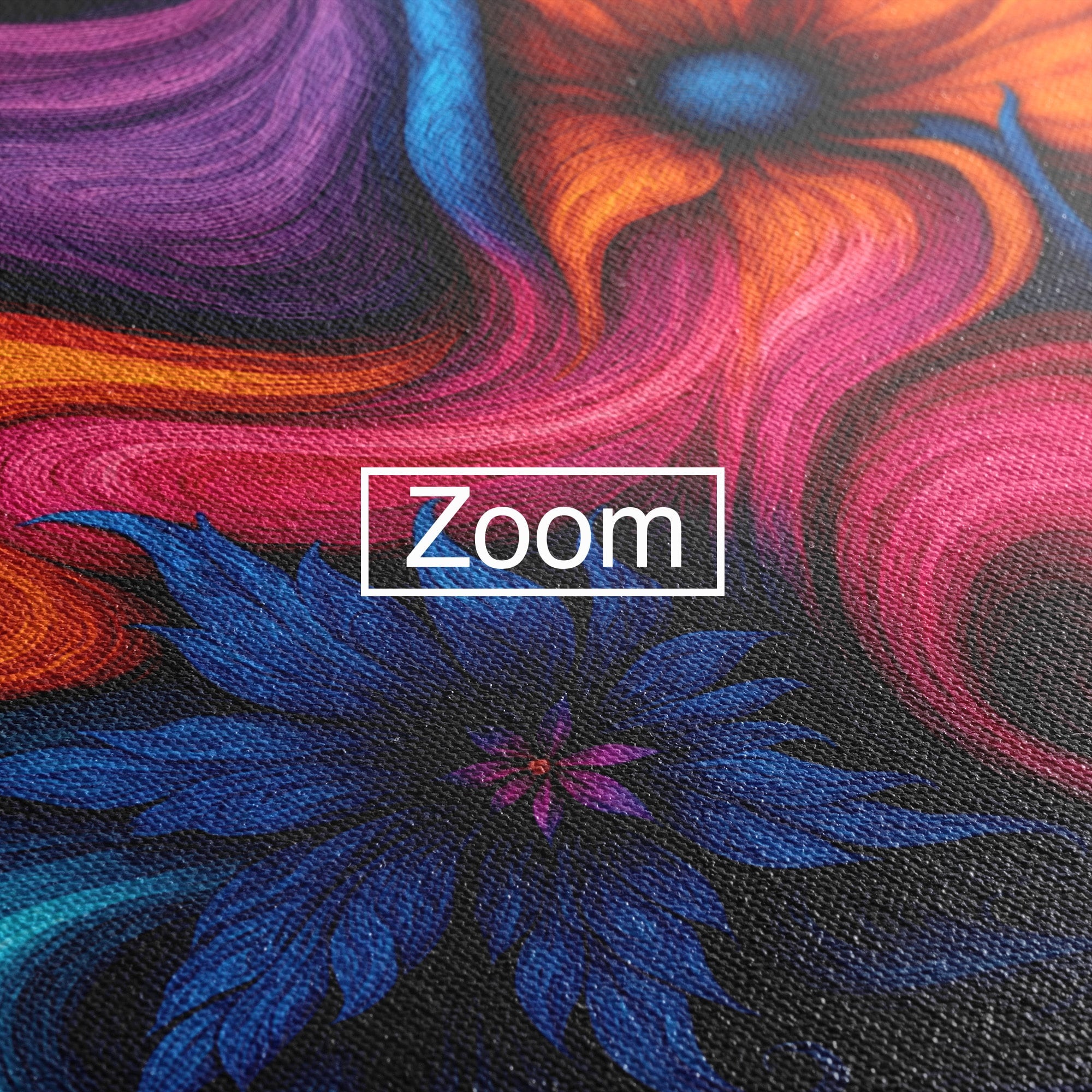 Tablou Canvas Premium LuxCanva® C1322, Flori In Vortex, Flori, Abstract, Vortex, Energetic, Living, Culori Vibrante