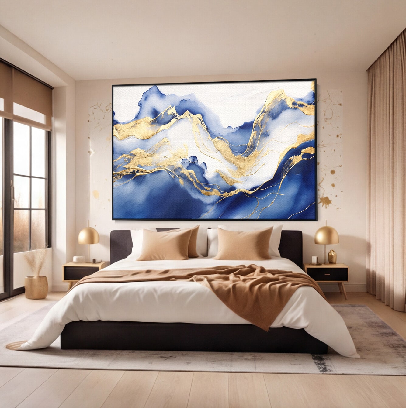 Tablou Canvas Premium LuxCanva® C1323, Valuri Abstracte, Valuri, Abstract, Peisaj, Modern, Living, Birou, Culori Vibrante