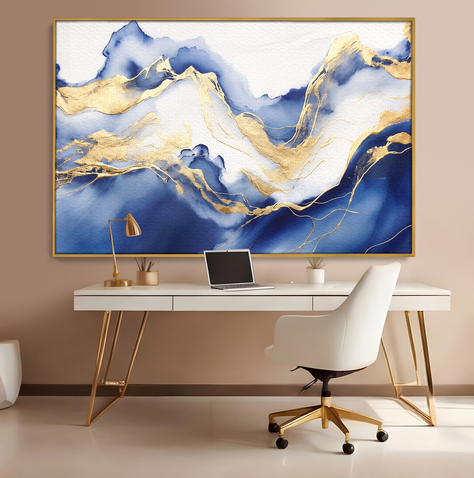 Tablou Canvas Premium LuxCanva® C1323, Valuri Abstracte, Valuri, Abstract, Peisaj, Modern, Living, Birou, Culori Vibrante