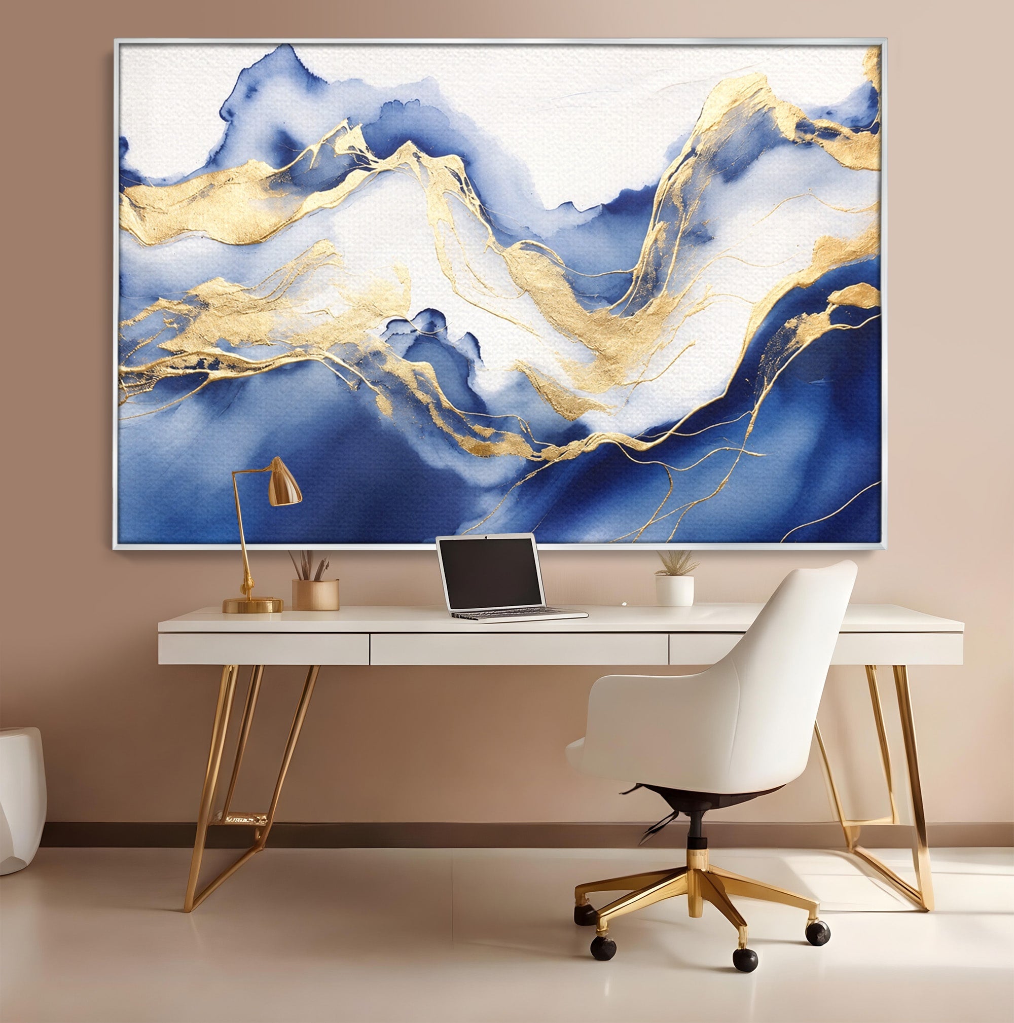Tablou Canvas Premium LuxCanva® C1323, Valuri Abstracte, Valuri, Abstract, Peisaj, Modern, Living, Birou, Culori Vibrante