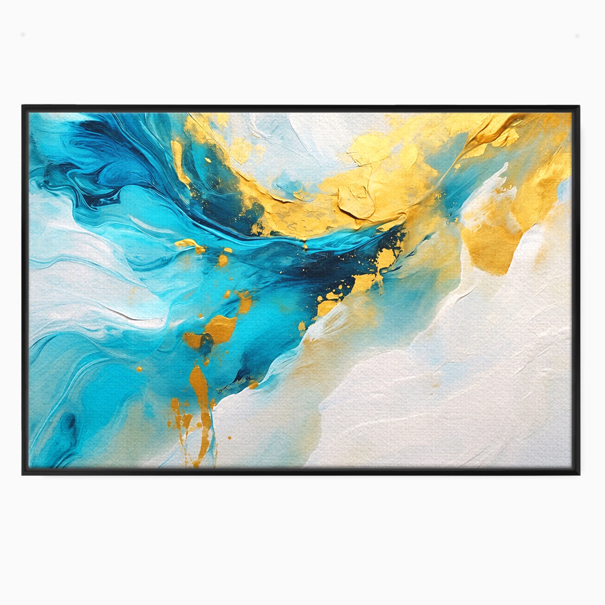 Tablou Canvas Premium LuxCanva® C1324, Valuri Abstracte, Abstract, Valuri, Arta Moderna, Living, Birou, Culori Vibrante