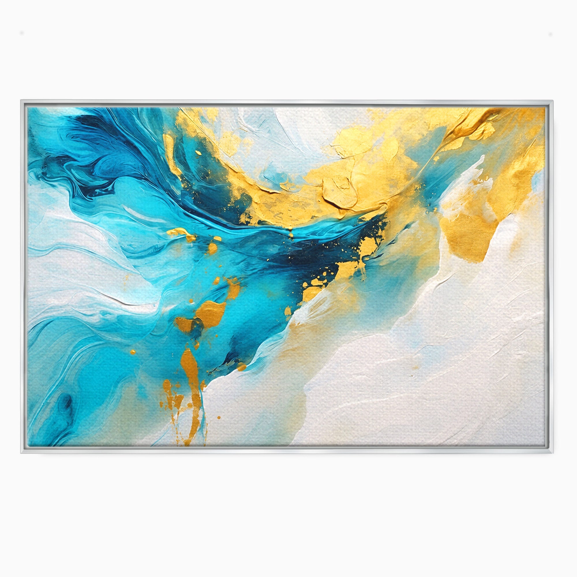 Tablou Canvas Premium LuxCanva® C1324, Valuri Abstracte, Abstract, Valuri, Arta Moderna, Living, Birou, Culori Vibrante