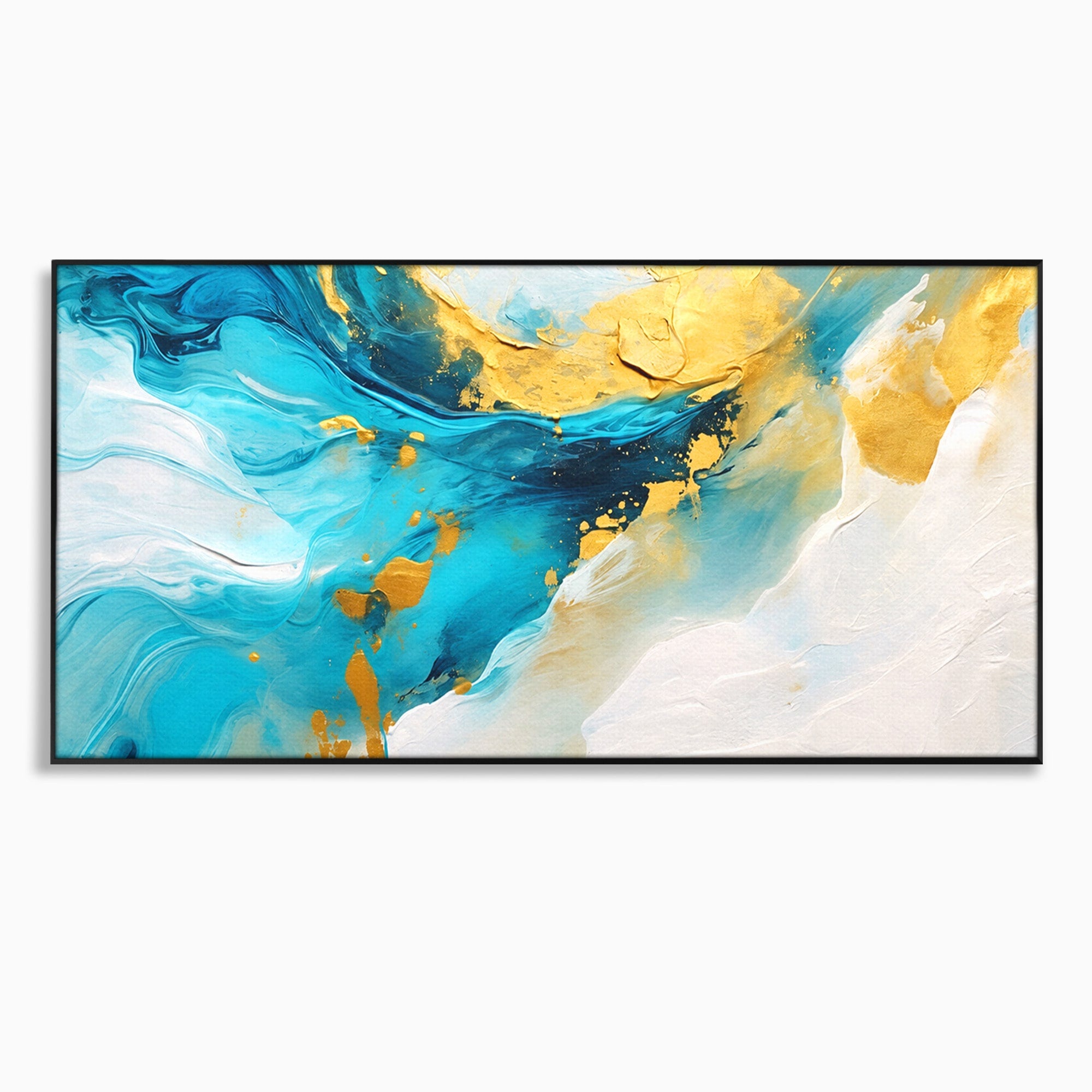 Tablou Canvas Premium LuxCanva® C1324, Valuri Abstracte, Abstract, Valuri, Arta Moderna, Living, Birou, Culori Vibrante