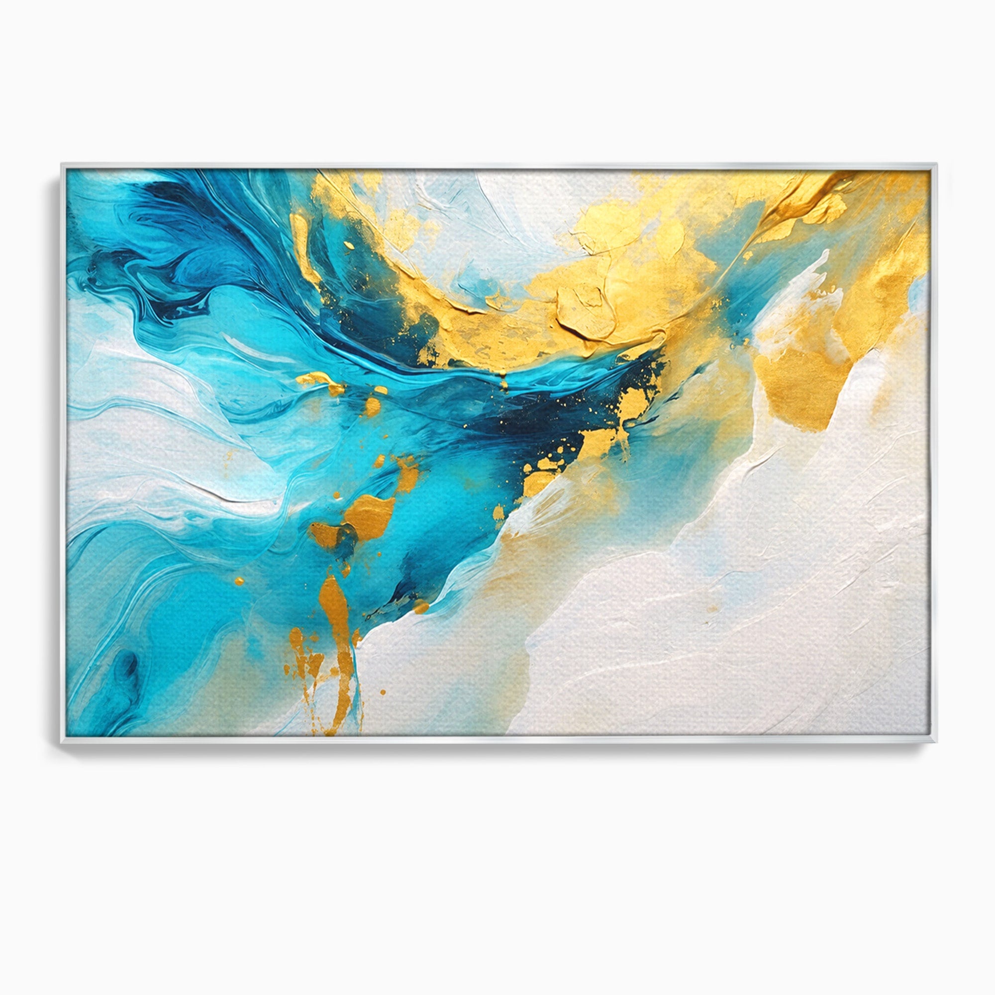 Tablou Canvas Premium LuxCanva® C1324, Valuri Abstracte, Abstract, Valuri, Arta Moderna, Living, Birou, Culori Vibrante