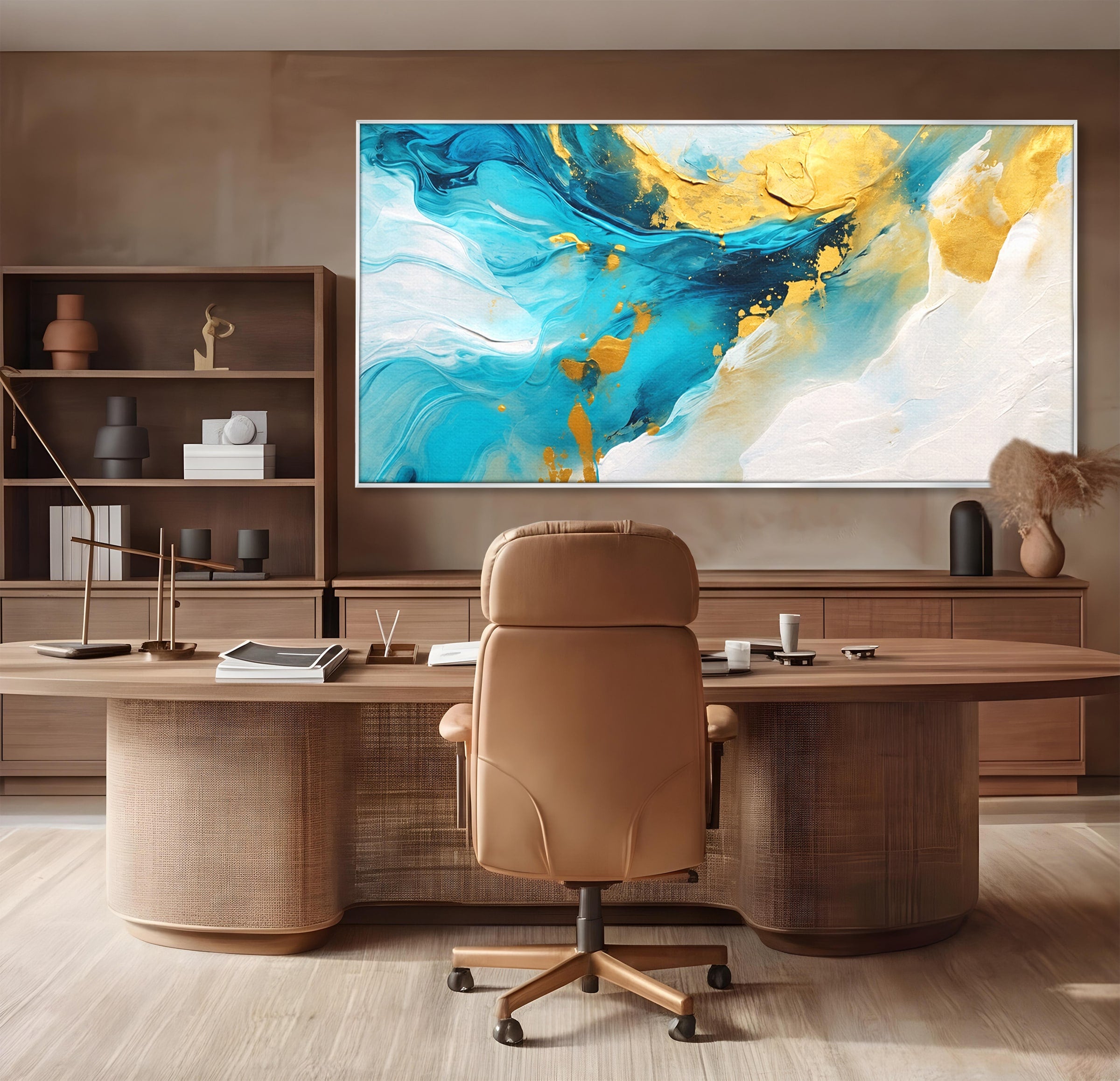 Tablou Canvas Premium LuxCanva® C1324, Valuri Abstracte, Abstract, Valuri, Arta Moderna, Living, Birou, Culori Vibrante