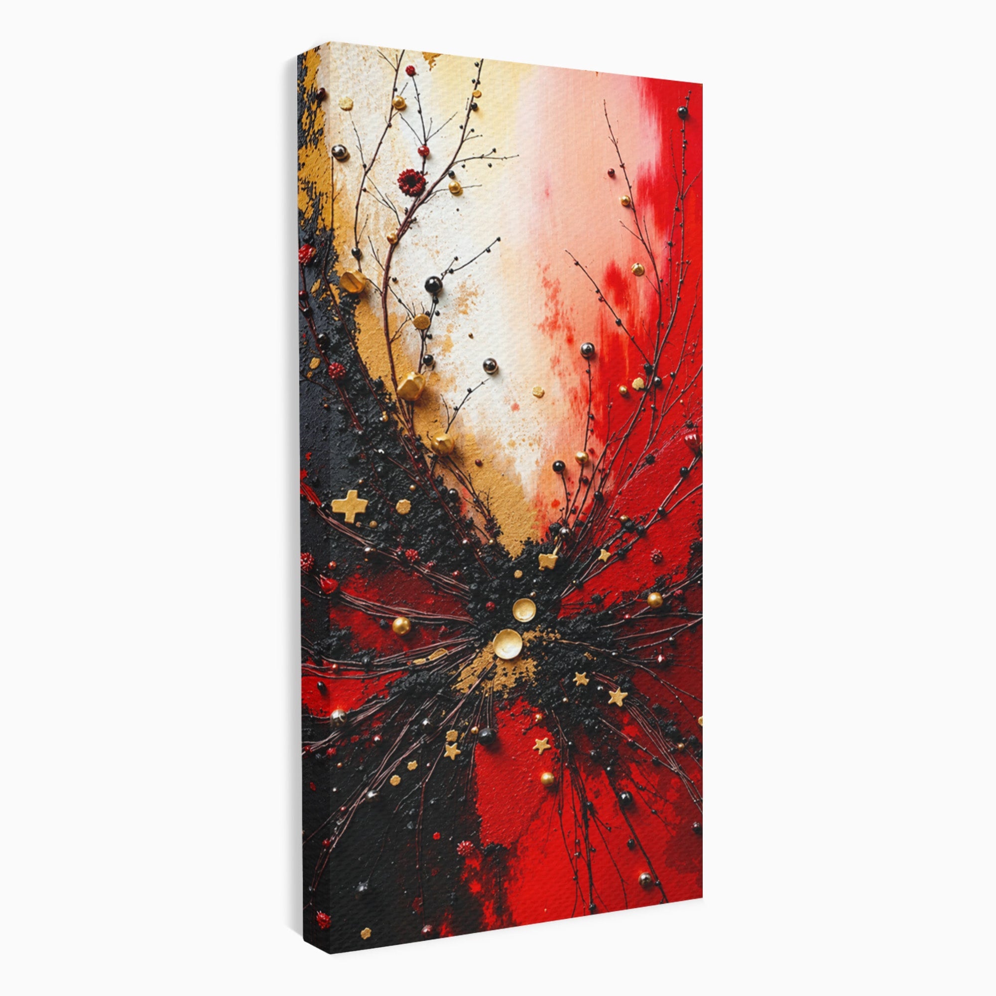 Tablou Canvas Premium LuxCanva® C1326, Explozie Abstracta, Abstract, Arta Contemporana, Explozie, Dynamic, Living, Culori Vibrante
