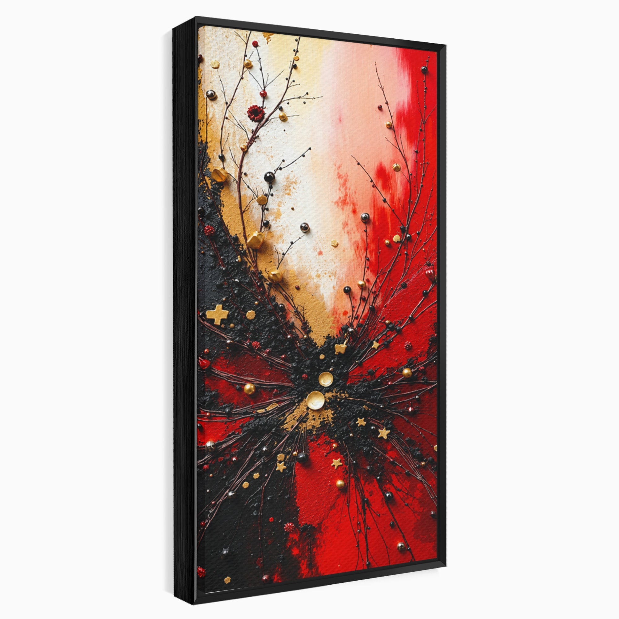 Tablou Canvas Premium LuxCanva® C1326, Explozie Abstracta, Abstract, Arta Contemporana, Explozie, Dynamic, Living, Culori Vibrante