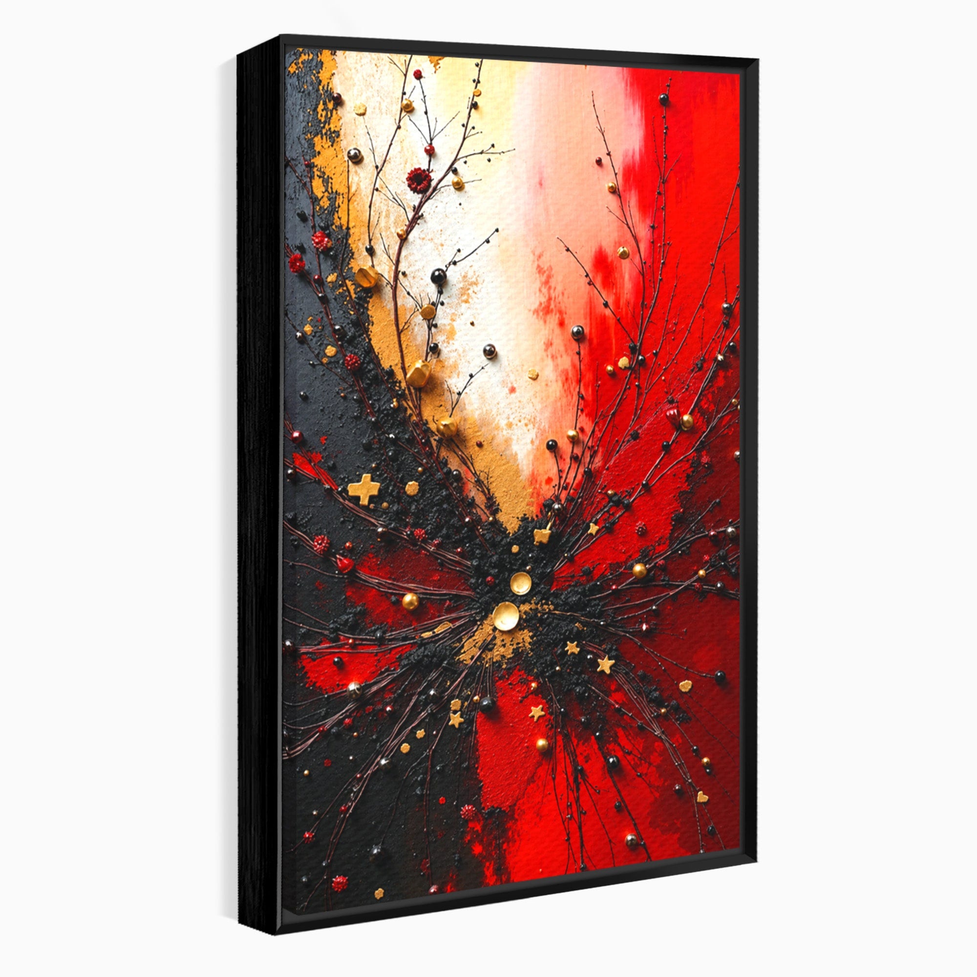 Tablou Canvas Premium LuxCanva® C1326, Explozie Abstracta, Abstract, Arta Contemporana, Explozie, Dynamic, Living, Culori Vibrante