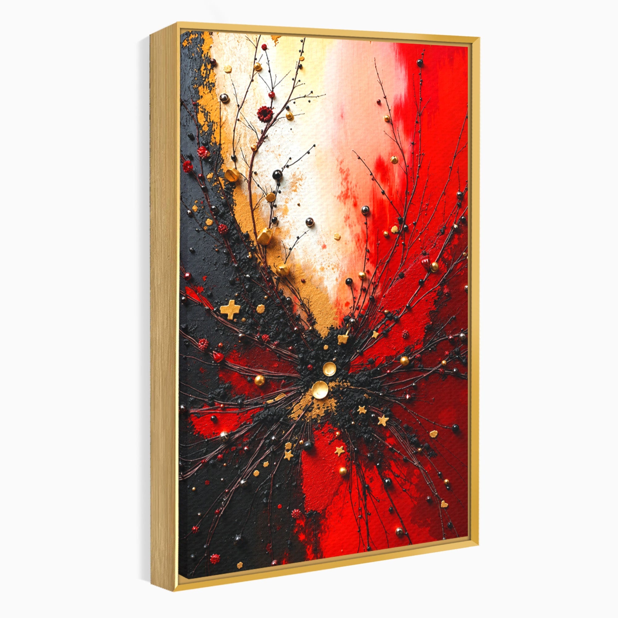 Tablou Canvas Premium LuxCanva® C1326, Explozie Abstracta, Abstract, Arta Contemporana, Explozie, Dynamic, Living, Culori Vibrante