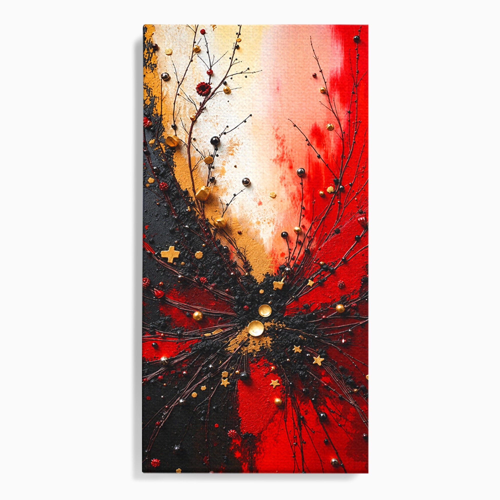 Tablou Canvas Premium LuxCanva® C1326, Explozie Abstracta, Abstract, Arta Contemporana, Explozie, Dynamic, Living, Culori Vibrante