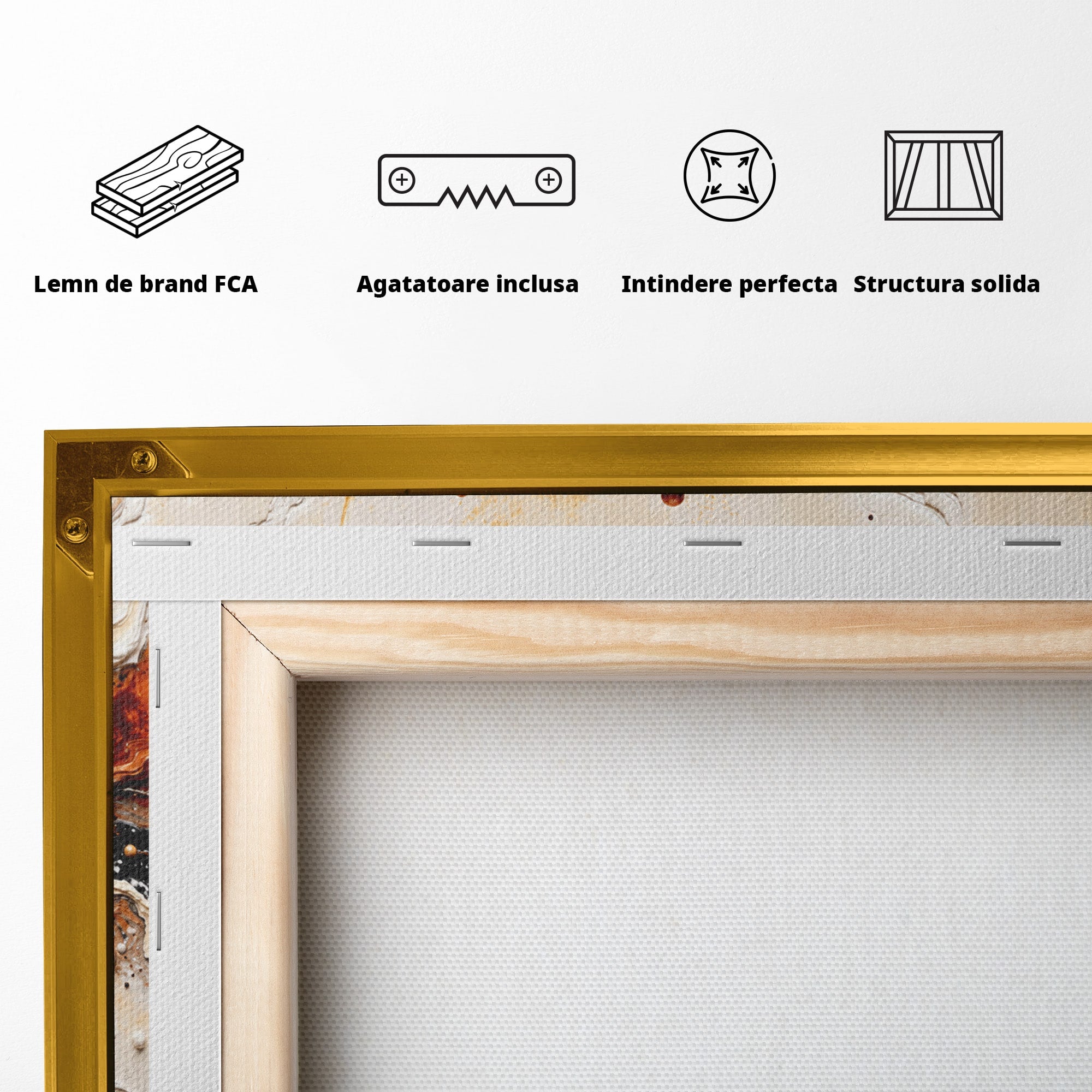 Tablou Canvas Premium LuxCanva® C1327, Flux Abstract, Abstract, Textura, Arta Moderna, Living, Dormitor, Culori Vibrante