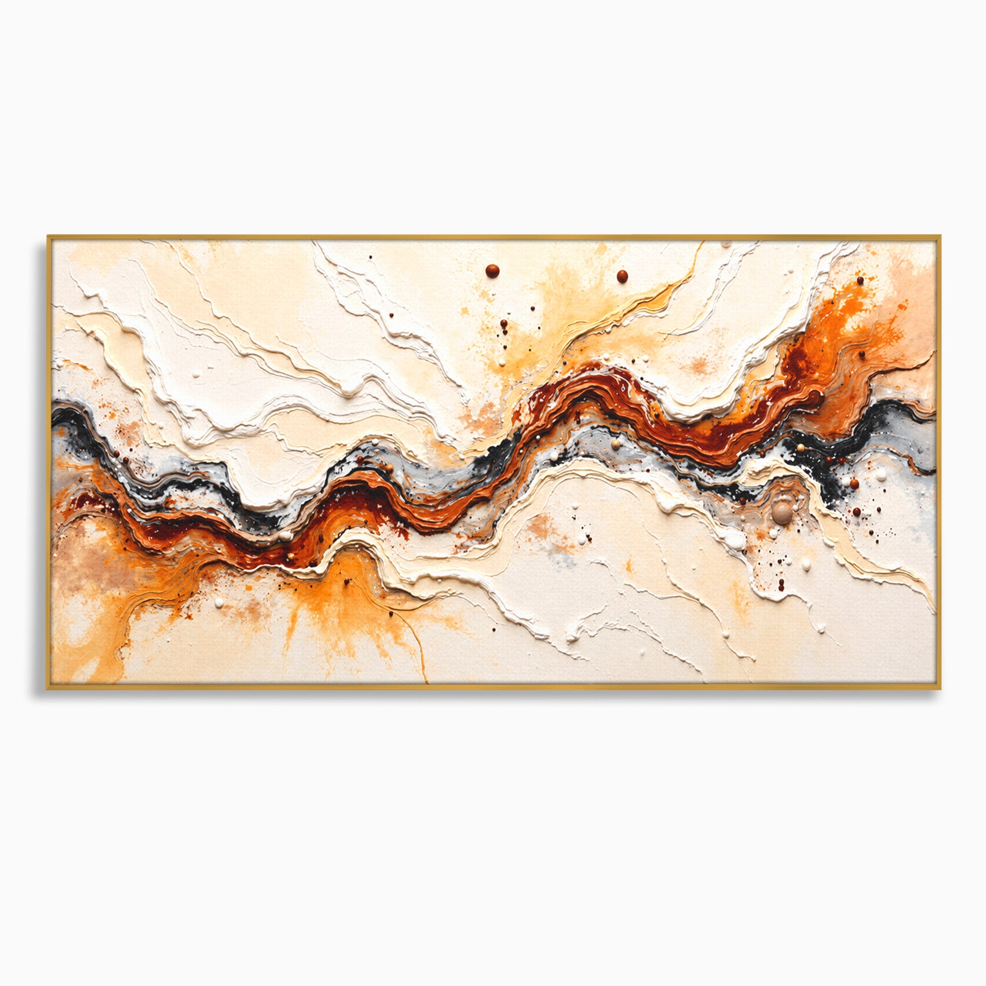 Tablou Canvas Premium LuxCanva® C1327, Flux Abstract, Abstract, Textura, Arta Moderna, Living, Dormitor, Culori Vibrante