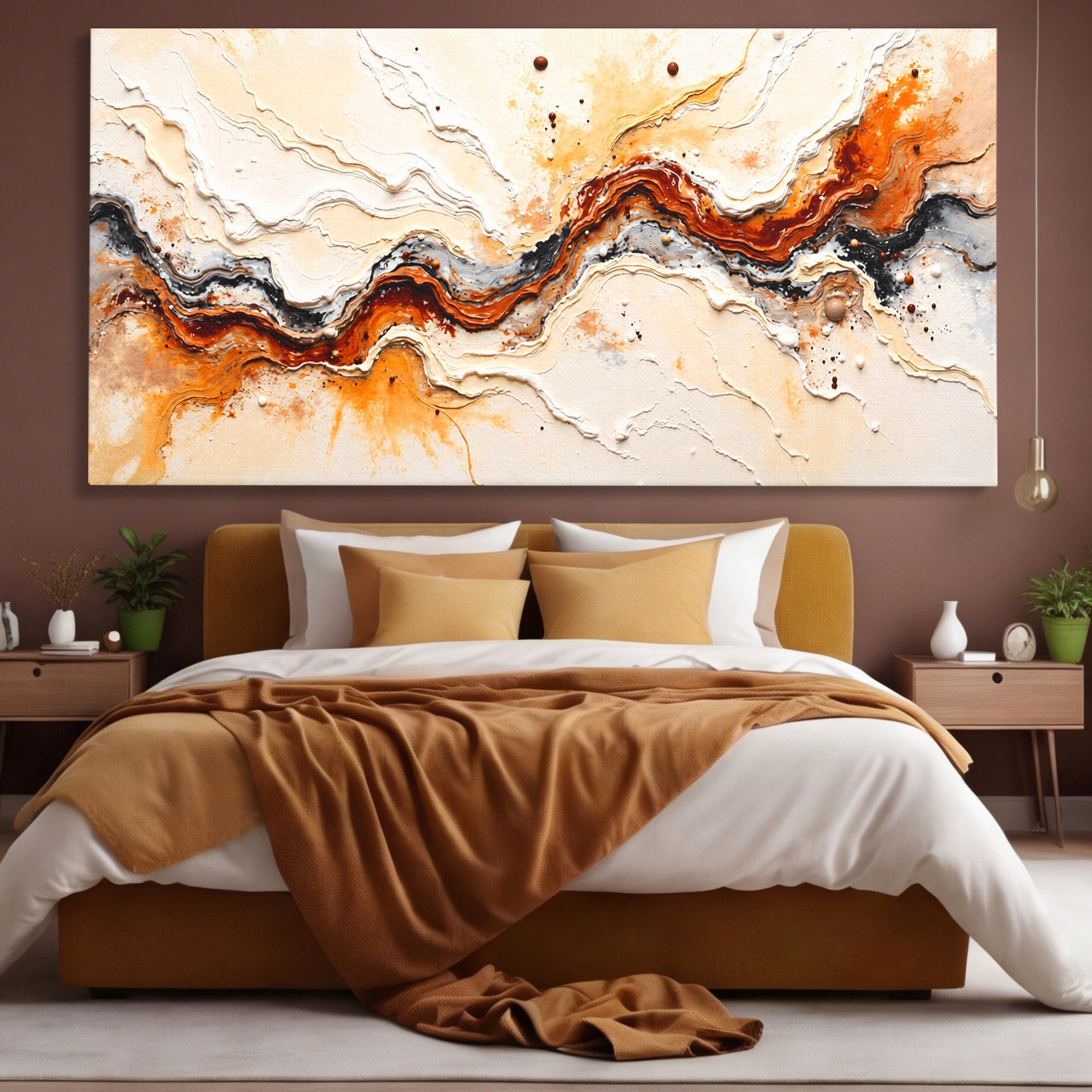 Tablou Canvas Premium LuxCanva® C1327, Flux Abstract, Abstract, Textura, Arta Moderna, Living, Dormitor, Culori Vibrante