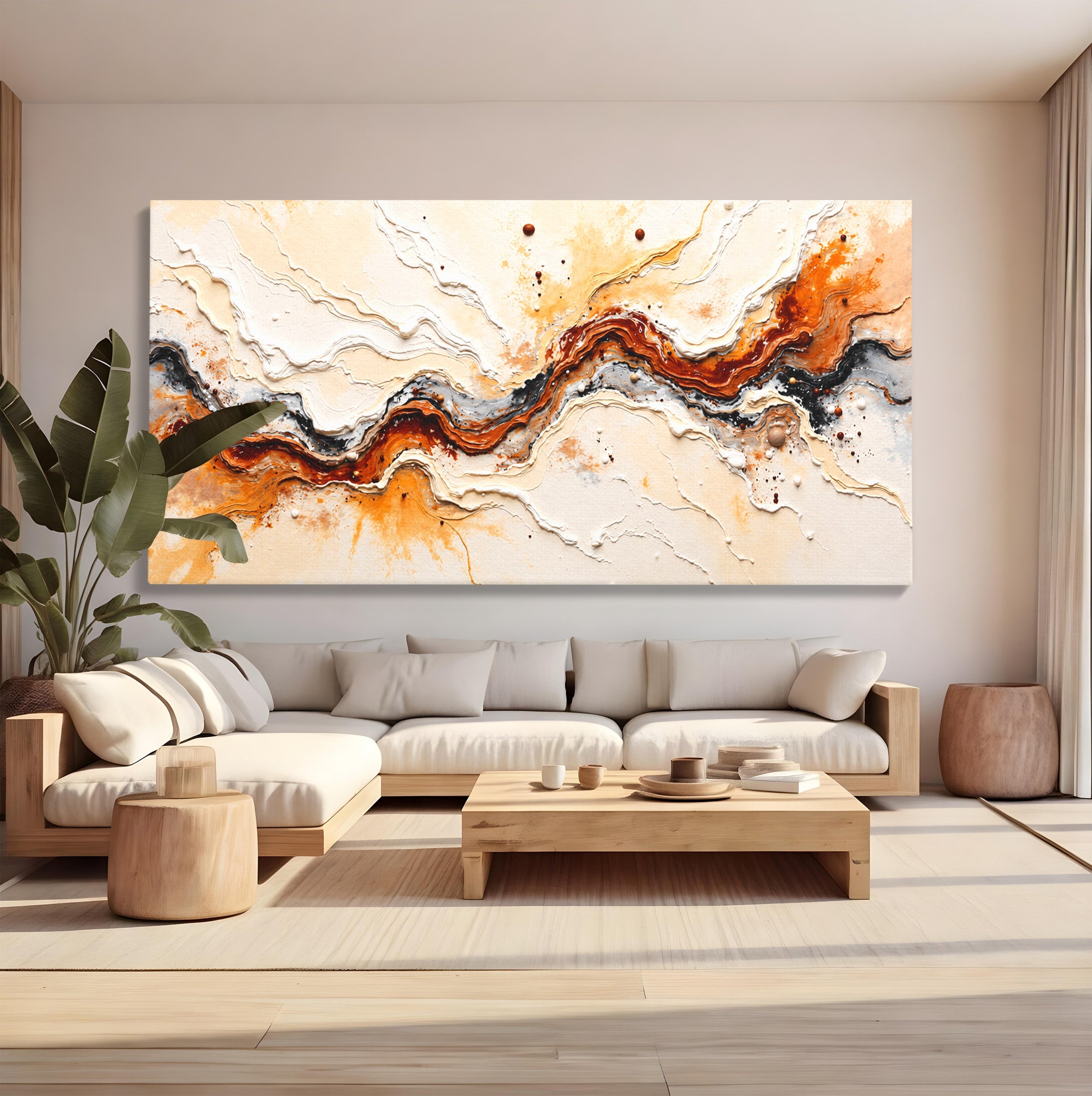 Tablou Canvas Premium LuxCanva® C1327, Flux Abstract, Abstract, Textura, Arta Moderna, Living, Dormitor, Culori Vibrante