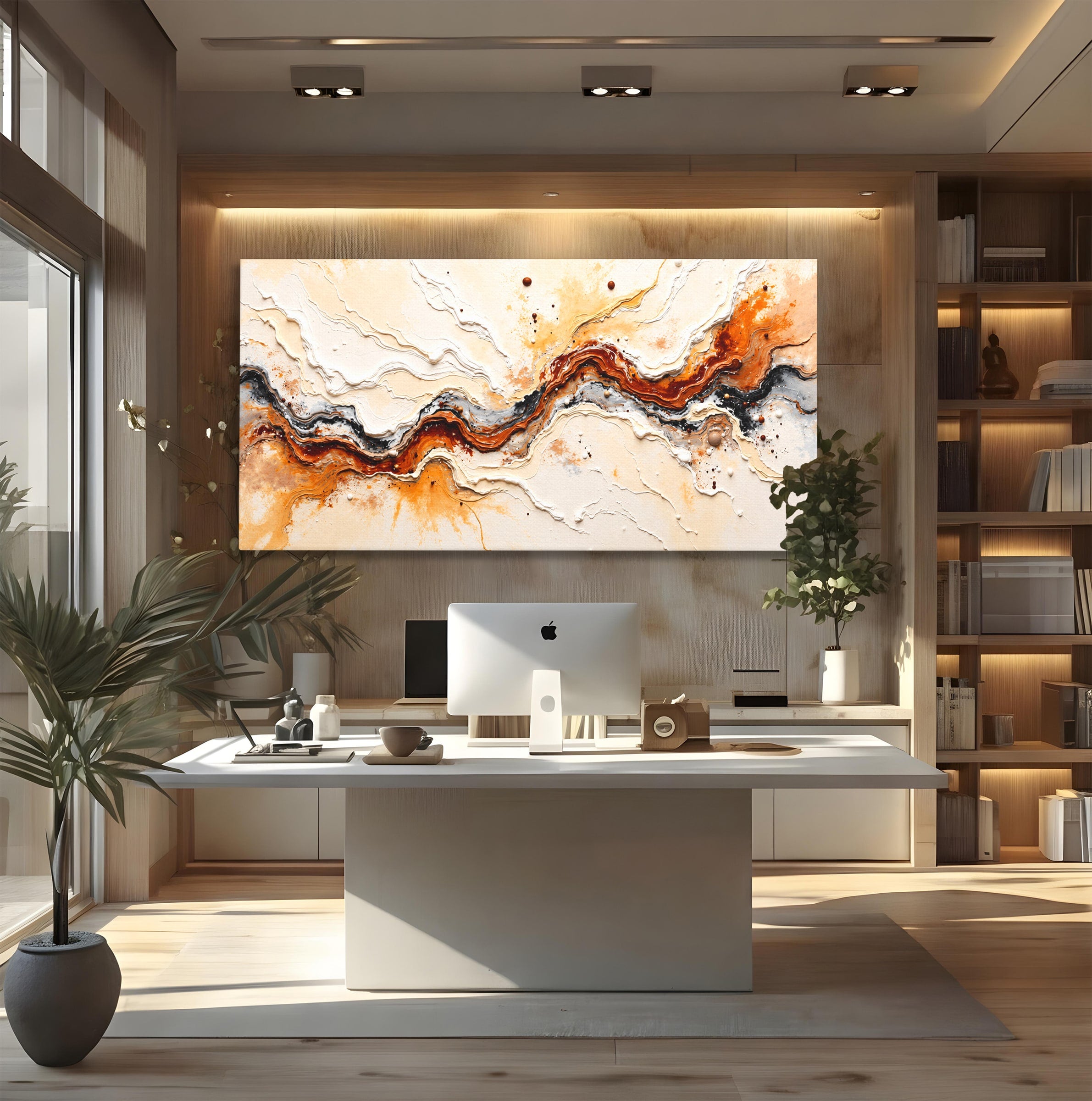 Tablou Canvas Premium LuxCanva® C1327, Flux Abstract, Abstract, Textura, Arta Moderna, Living, Dormitor, Culori Vibrante