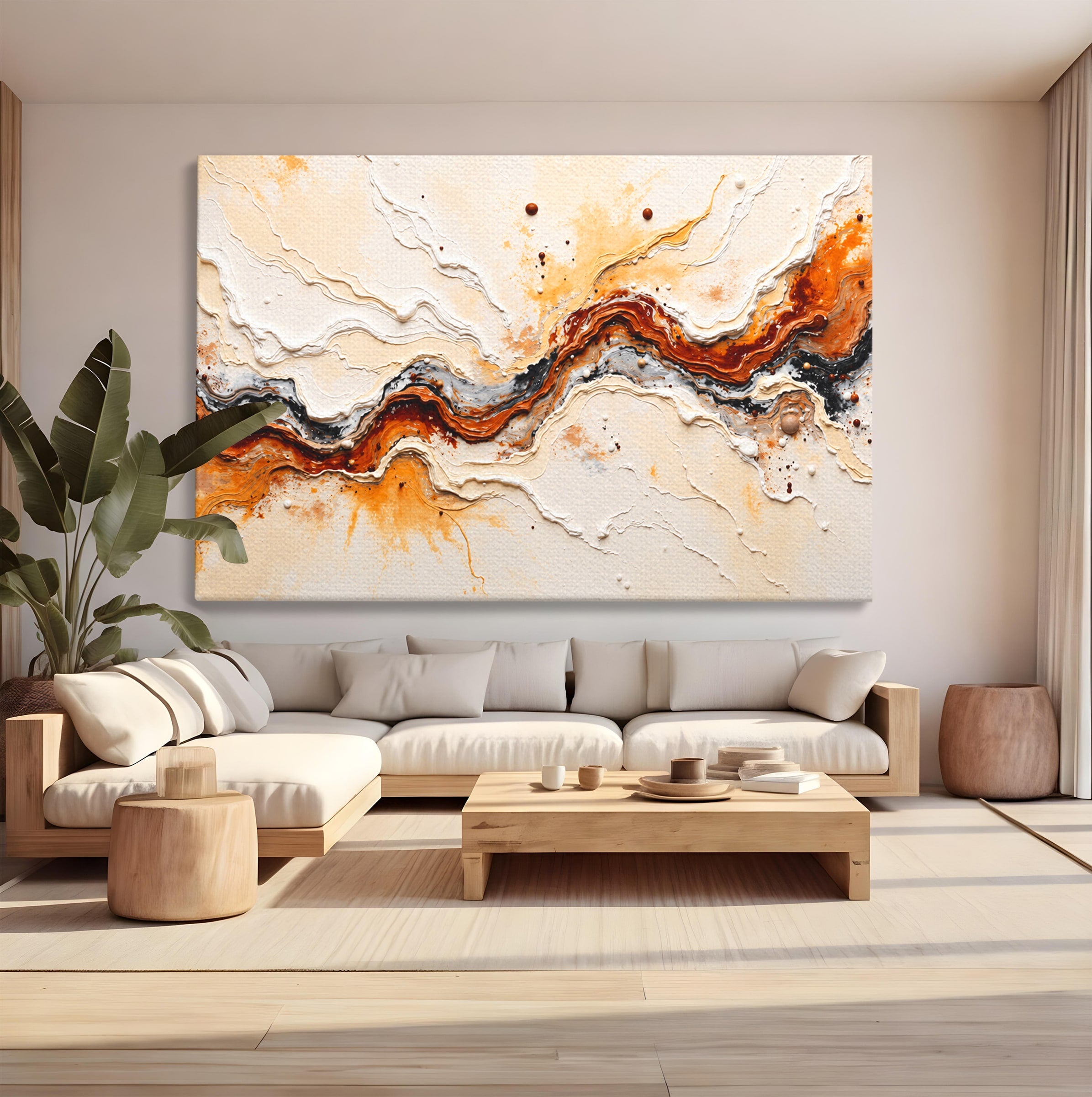 Tablou Canvas Premium LuxCanva® C1327, Flux Abstract, Abstract, Textura, Arta Moderna, Living, Dormitor, Culori Vibrante