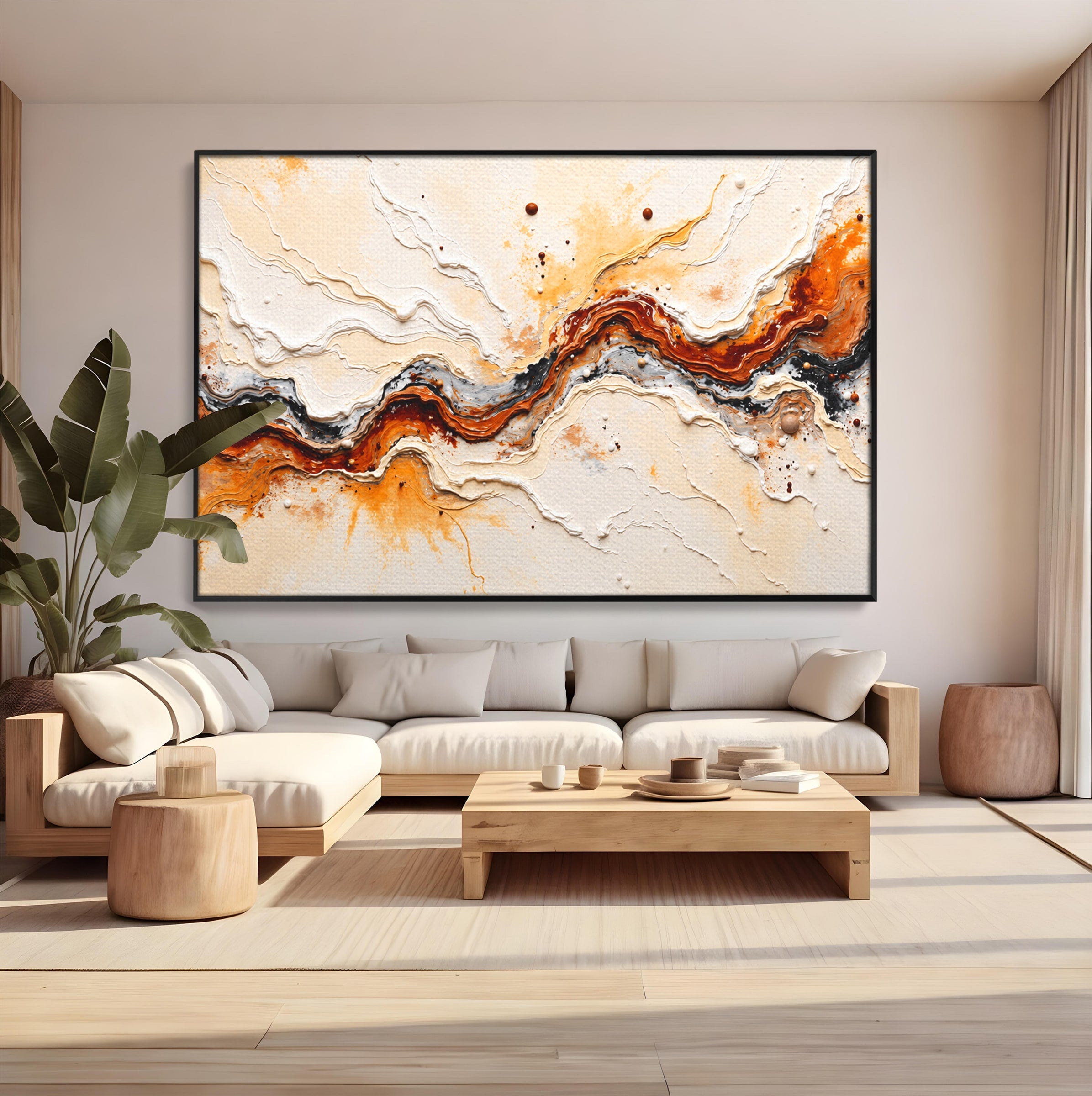 Tablou Canvas Premium LuxCanva® C1327, Flux Abstract, Abstract, Textura, Arta Moderna, Living, Dormitor, Culori Vibrante