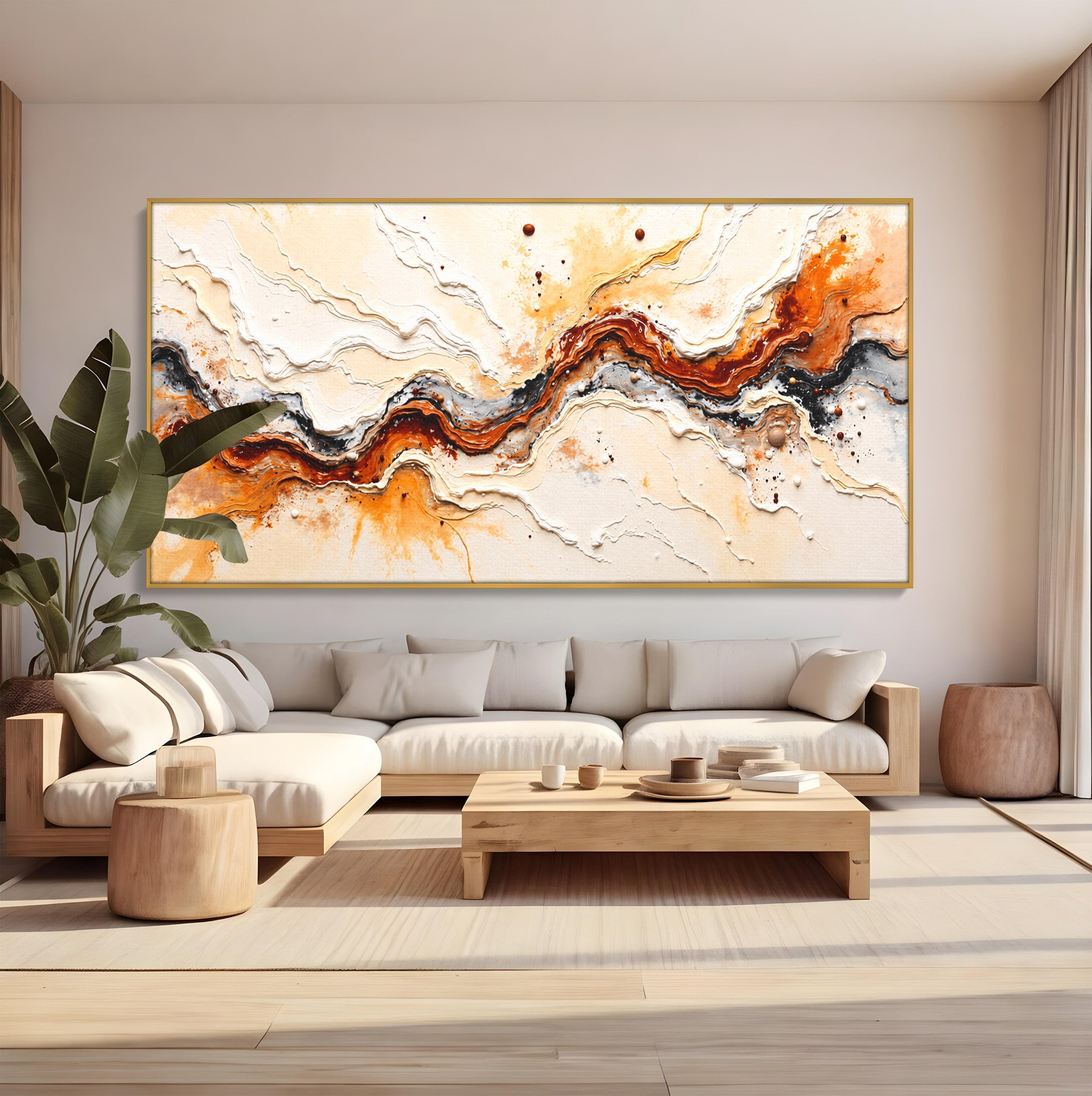 Tablou Canvas Premium LuxCanva® C1327, Flux Abstract, Abstract, Textura, Arta Moderna, Living, Dormitor, Culori Vibrante