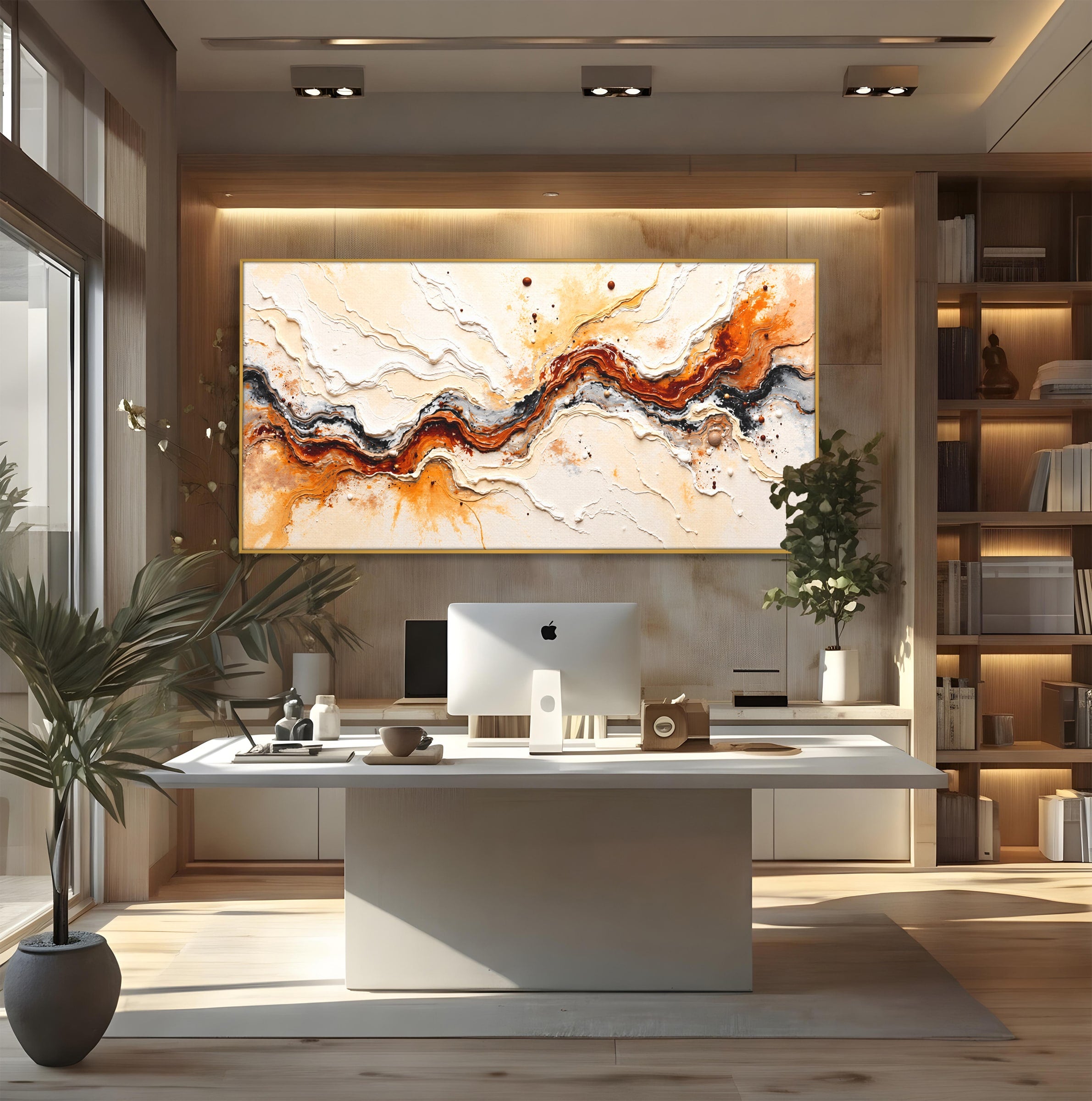Tablou Canvas Premium LuxCanva® C1327, Flux Abstract, Abstract, Textura, Arta Moderna, Living, Dormitor, Culori Vibrante
