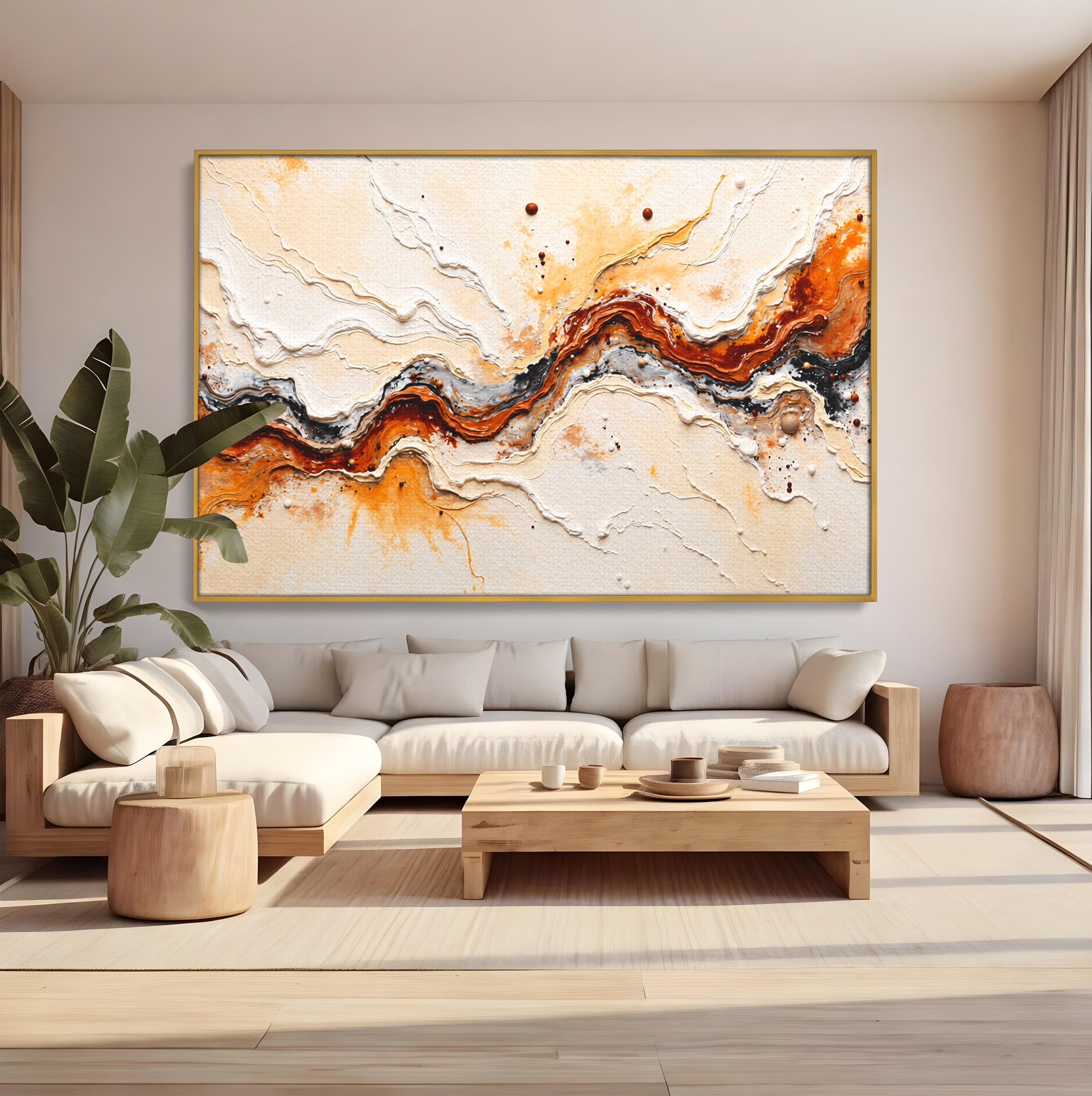Tablou Canvas Premium LuxCanva® C1327, Flux Abstract, Abstract, Textura, Arta Moderna, Living, Dormitor, Culori Vibrante