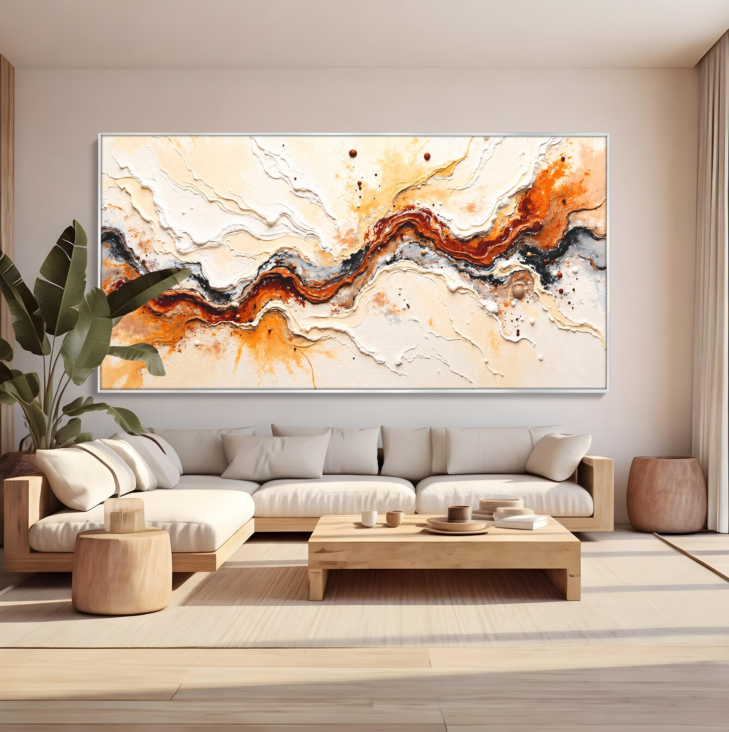 Tablou Canvas Premium LuxCanva® C1327, Flux Abstract, Abstract, Textura, Arta Moderna, Living, Dormitor, Culori Vibrante