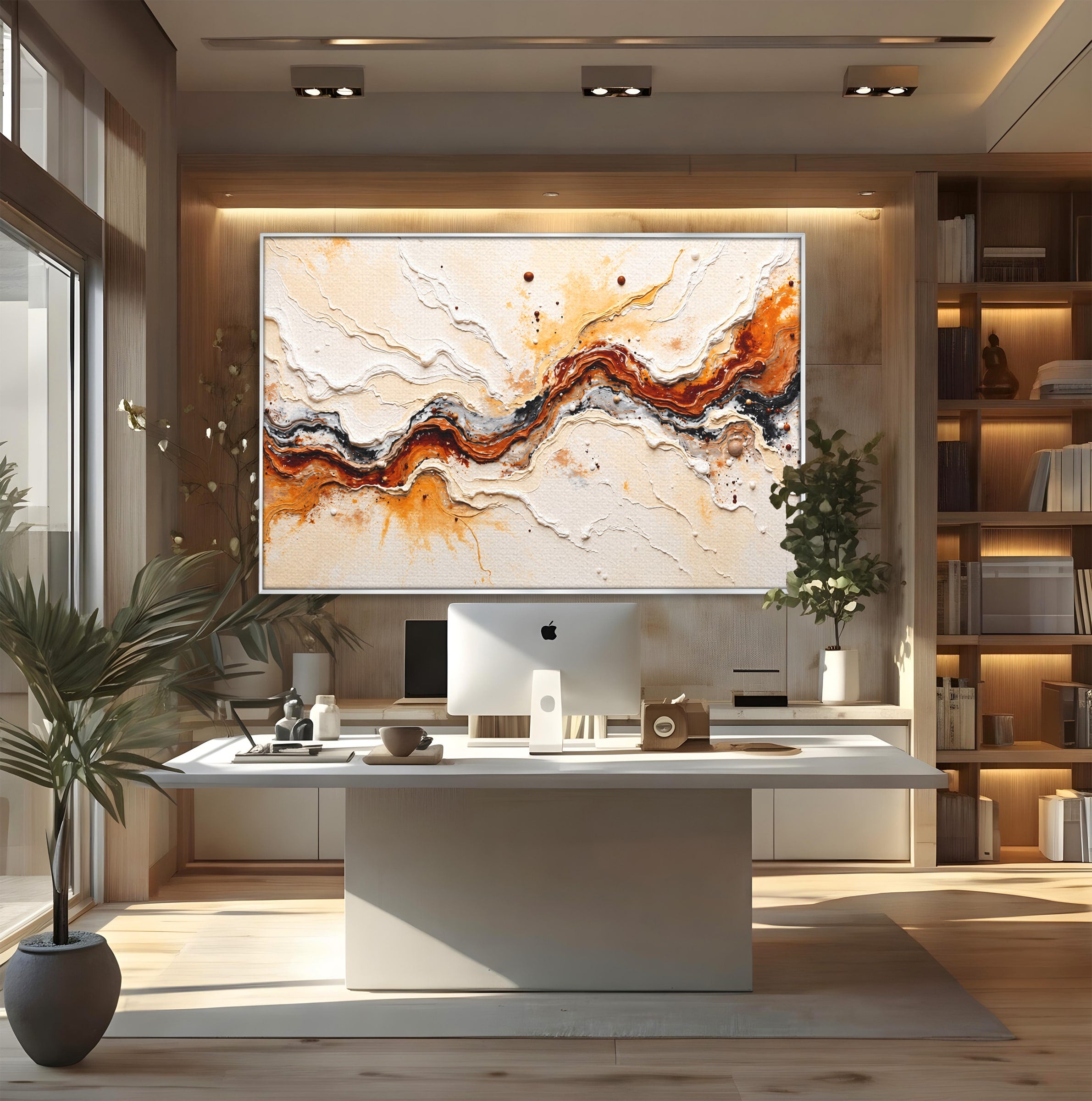 Tablou Canvas Premium LuxCanva® C1327, Flux Abstract, Abstract, Textura, Arta Moderna, Living, Dormitor, Culori Vibrante