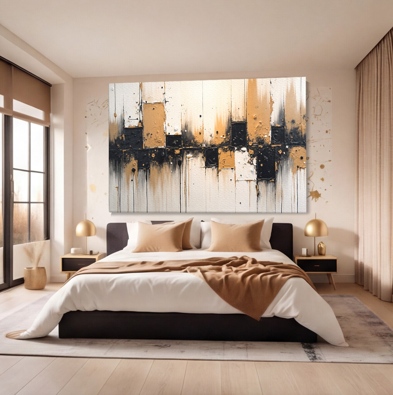 Tablou Canvas Premium LuxCanva® C1328, Abstractie Eleganta, Abstractie, Modern, Arta Contemporana, Textura, Living, Birou, Culori Vibrante