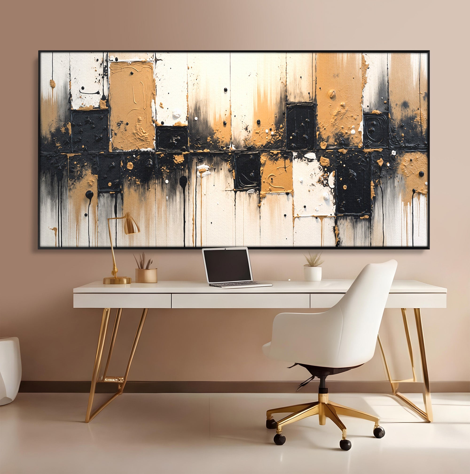 Tablou Canvas Premium LuxCanva® C1328, Abstractie Eleganta, Abstractie, Modern, Arta Contemporana, Textura, Living, Birou, Culori Vibrante